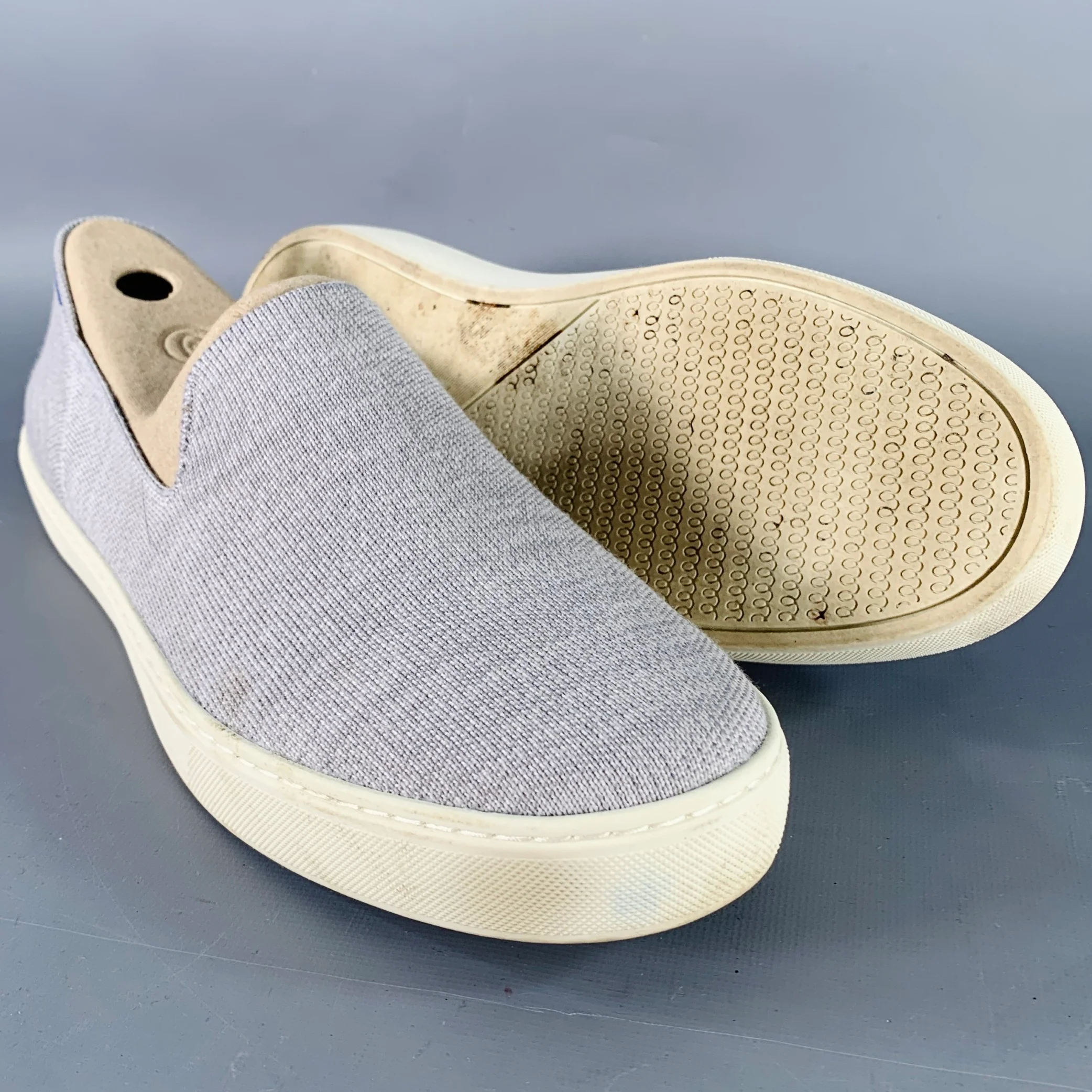 ROTHY'S Size 13 Grey Wool Blend Slip On Sneakers - Image 5