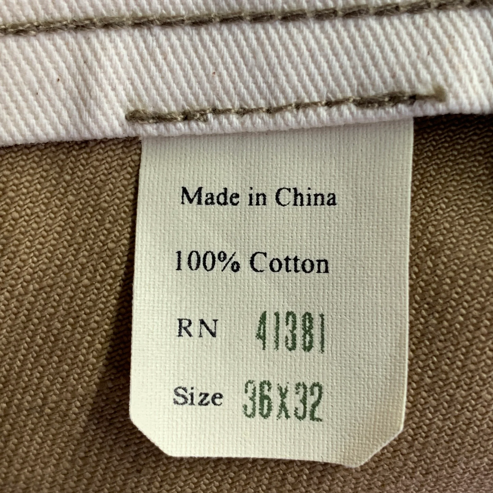 RRL by RALPH LAUREN Size 36 Camel Cotton Selvedge Twill Straight Button Fly Chino Casual Pants - Image 4