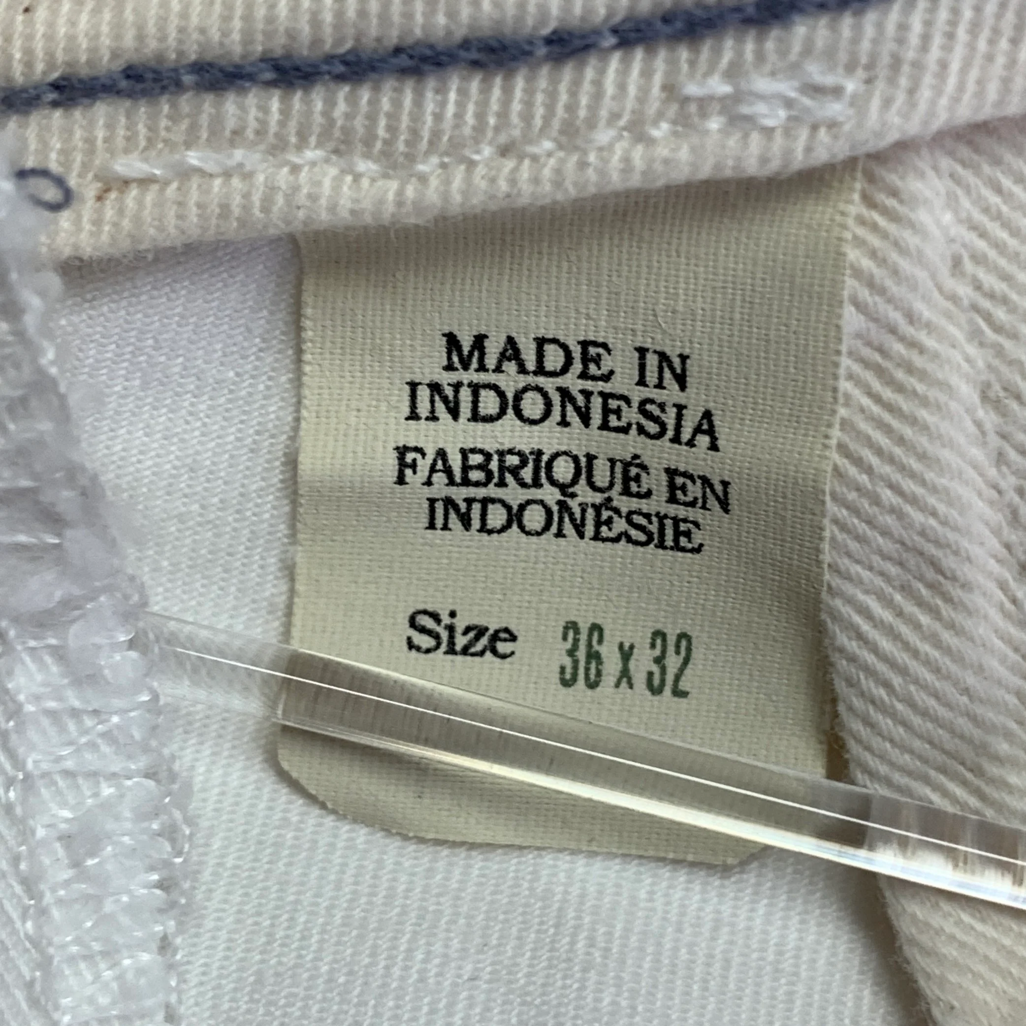 RRL by RALPH LAUREN Size 36 White Twill Cotton Straight Button Fly Casual Pants - Image 6