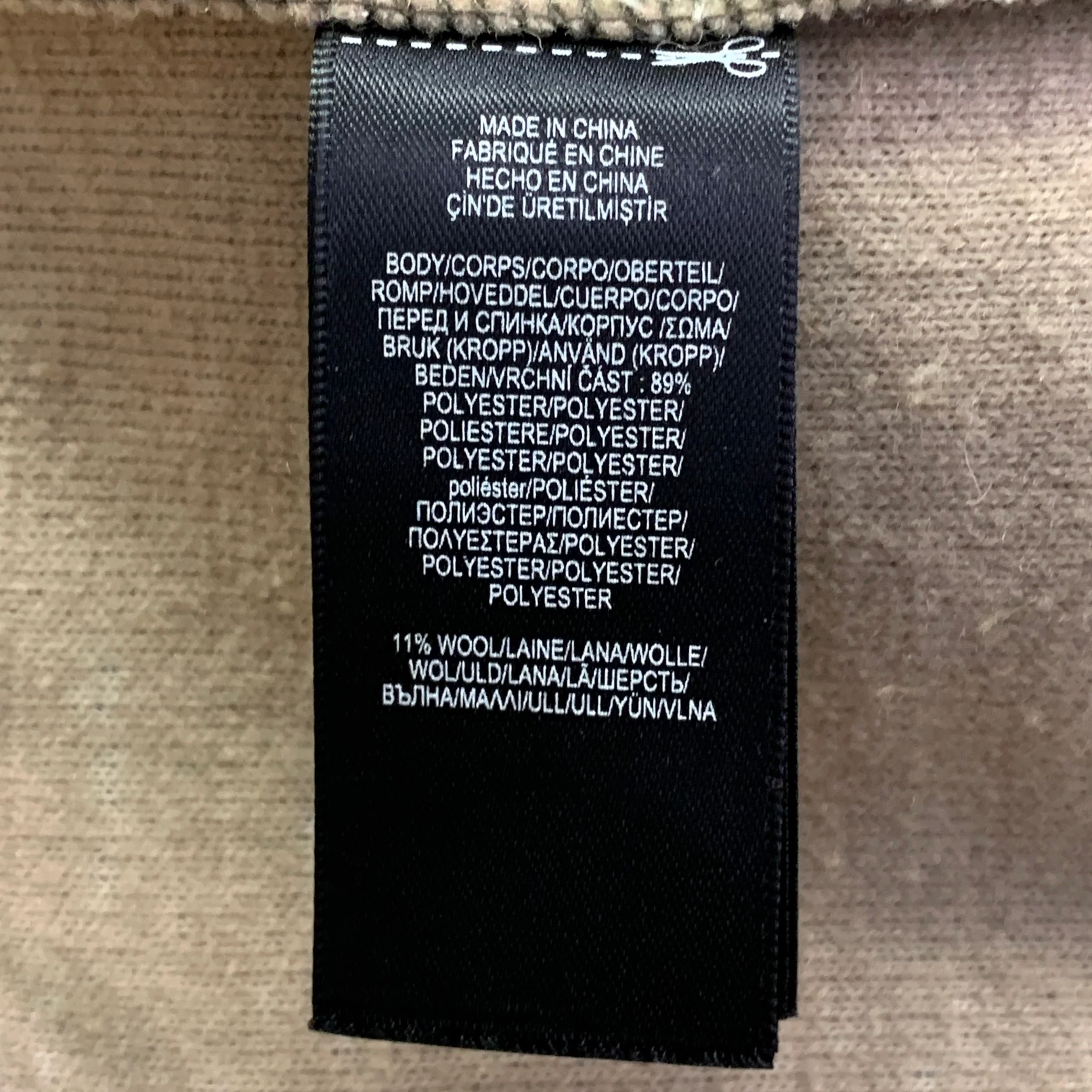 RRL by RALPH LAUREN Size L Tan Green Wool Blend One Pocket Sherpa Jacket - Image 5