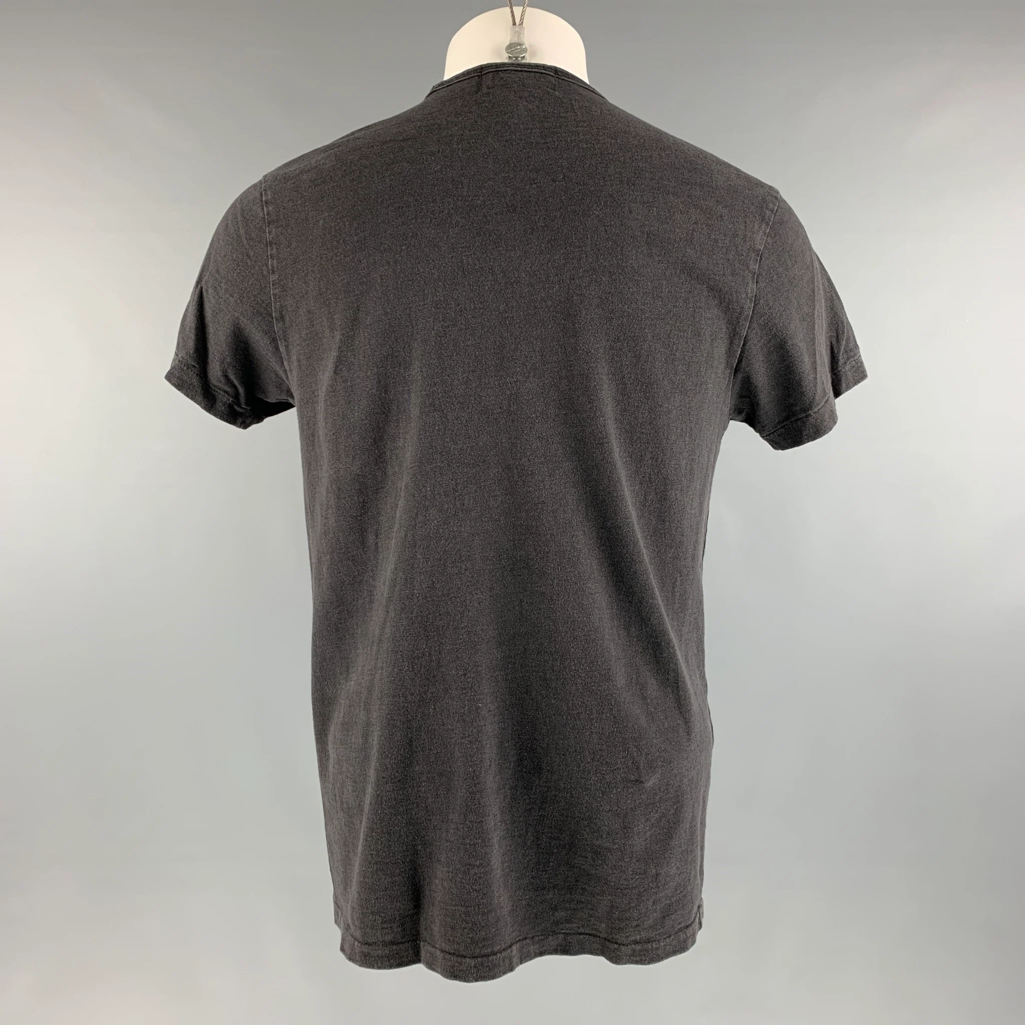 RRL by RALPH LAUREN Size M Grey Cotton One pocket T-shirt - Image 3