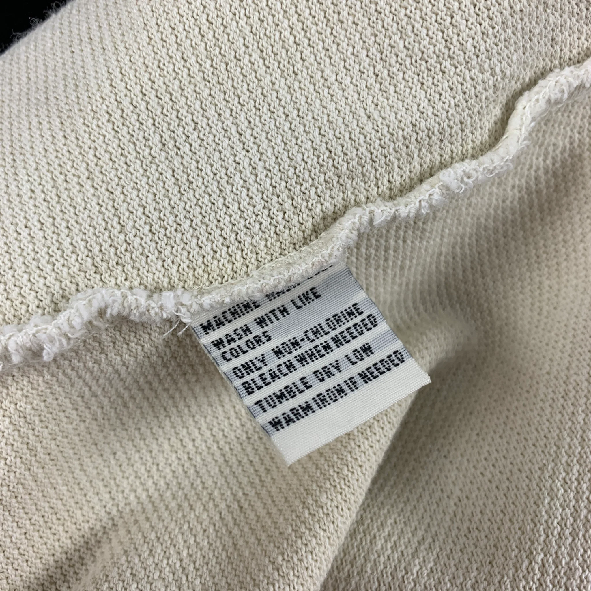 RRL by RALPH LAUREN Size S Beige Textured Cotton Henley Long Sleeve Shirt - Image 5