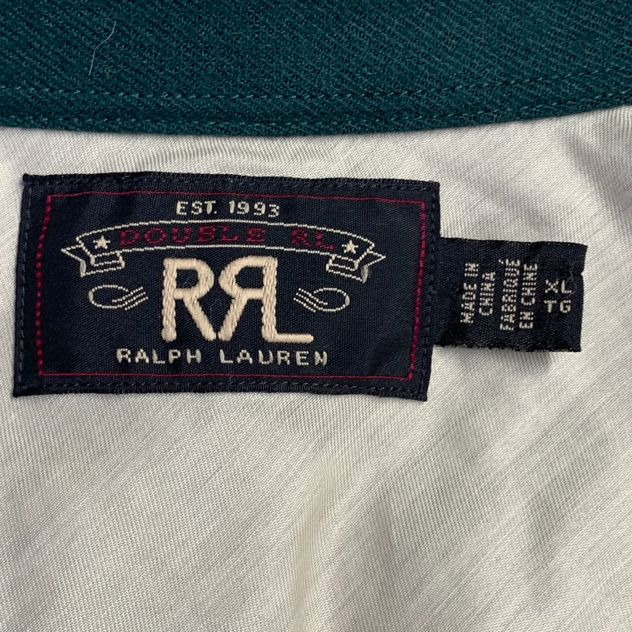 RRL by RALPH LAUREN Size XL Green Multi Color Embroidery Western Long Sleeve Shirt - Image 7