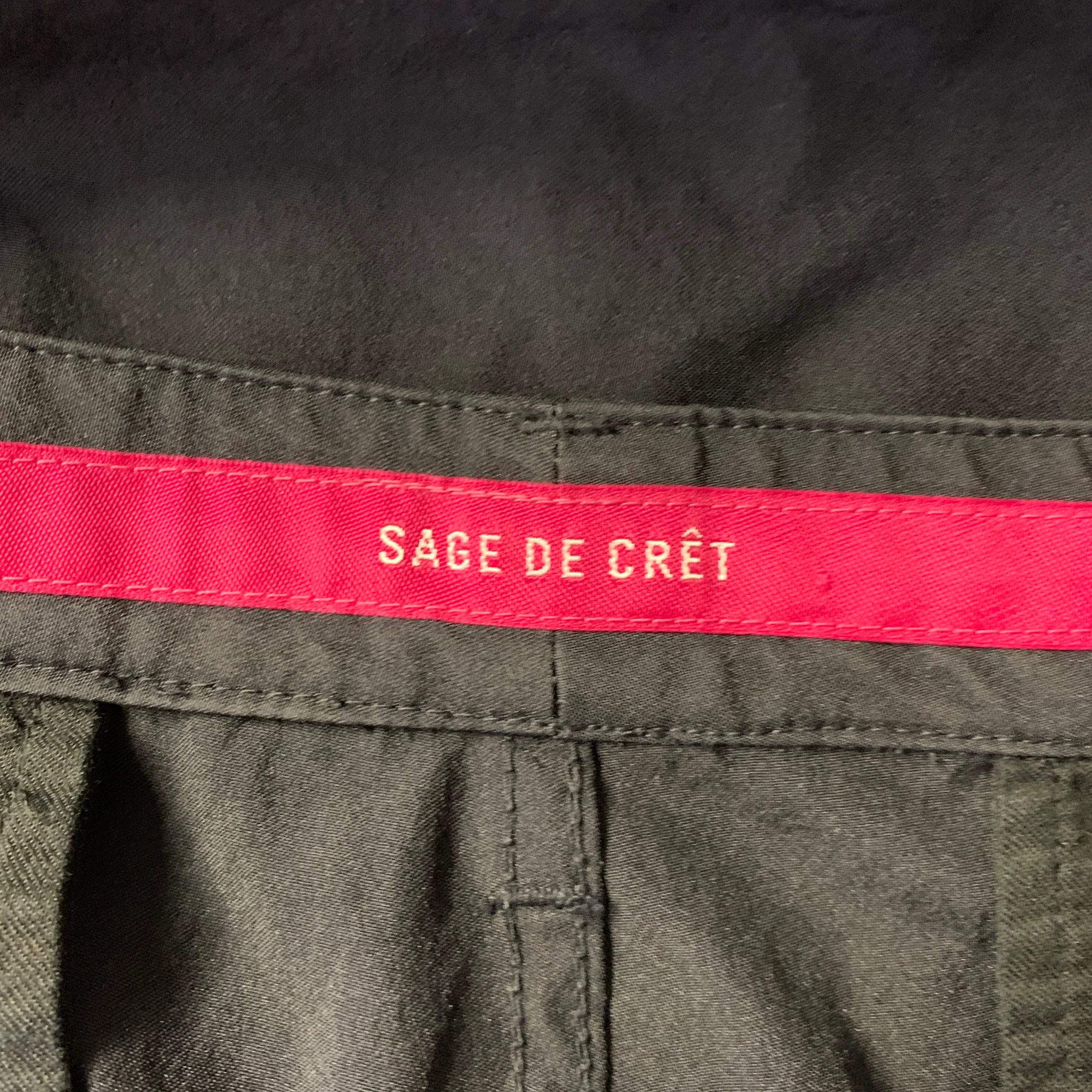 SAGE DE CRET Size 34 Navy Polyester Lightweight Casual Pants - Image 4