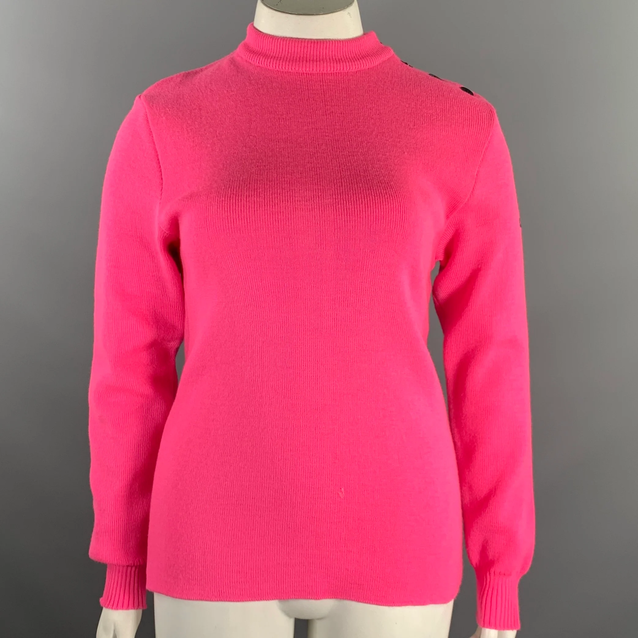 SAINT JAMES Size L Pink Wool Knitted Sailor Sweater Womens