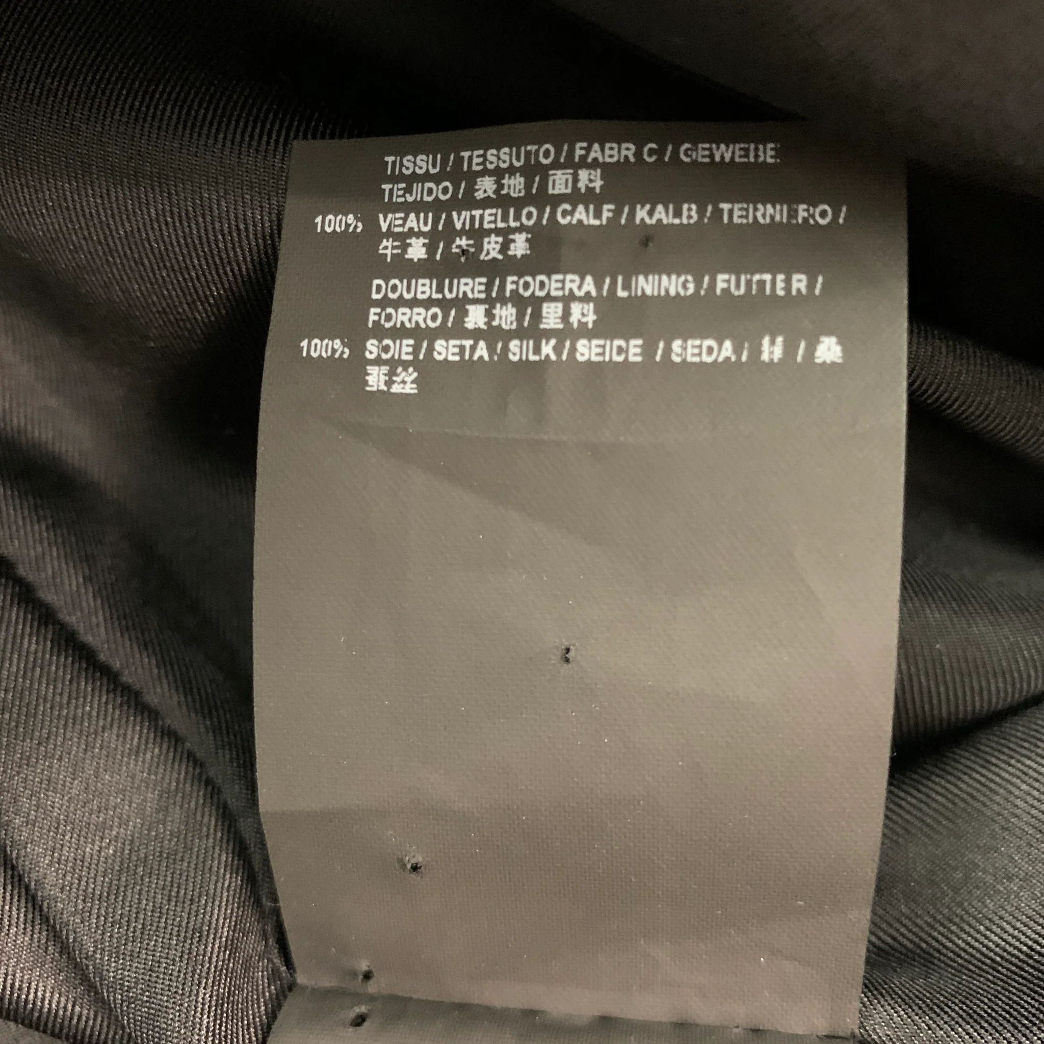 SAINT LAURENT Size 10 Black Leather Mini Skirt - Image 5