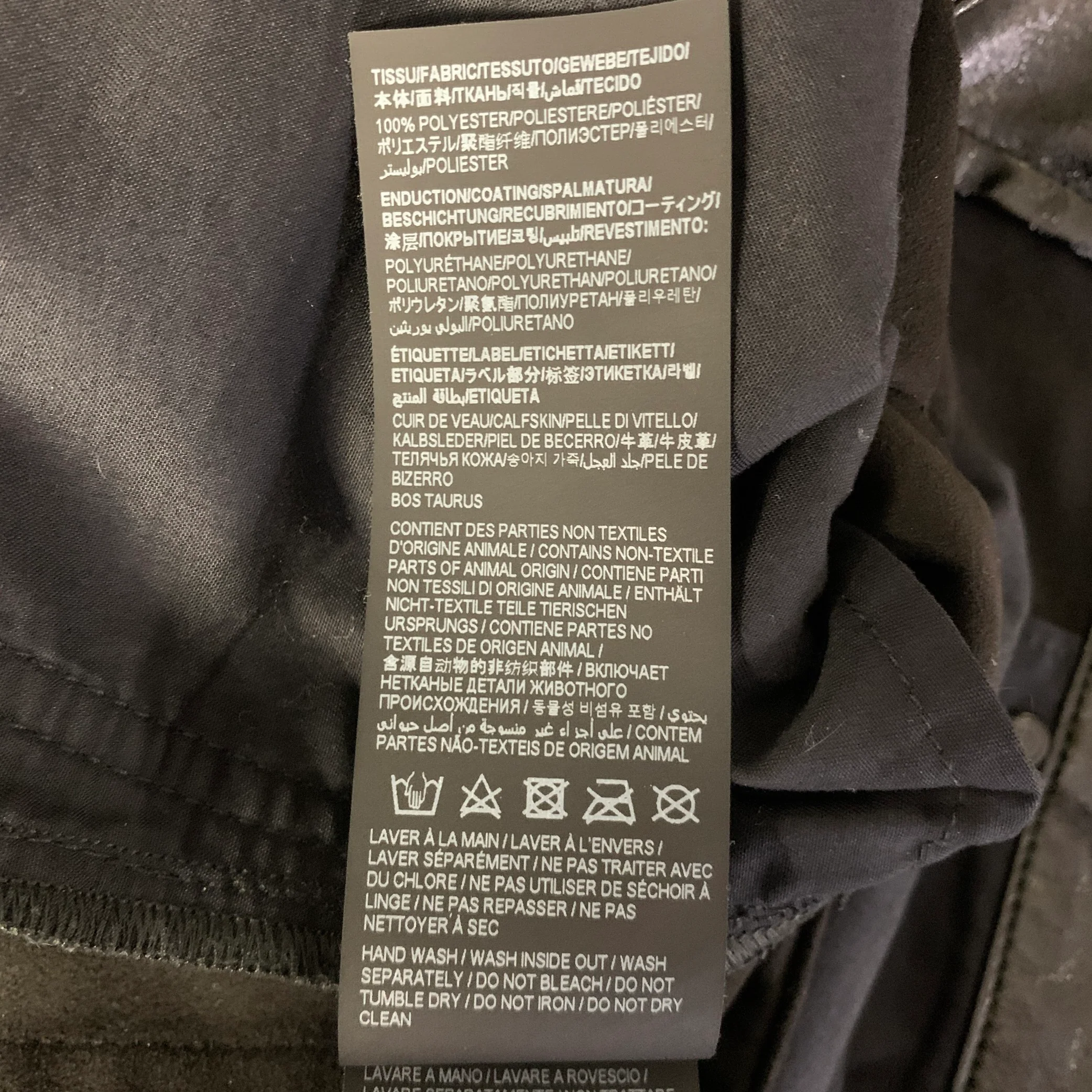 SAINT LAURENT Size 30 Black Polyester Pants - Image 6
