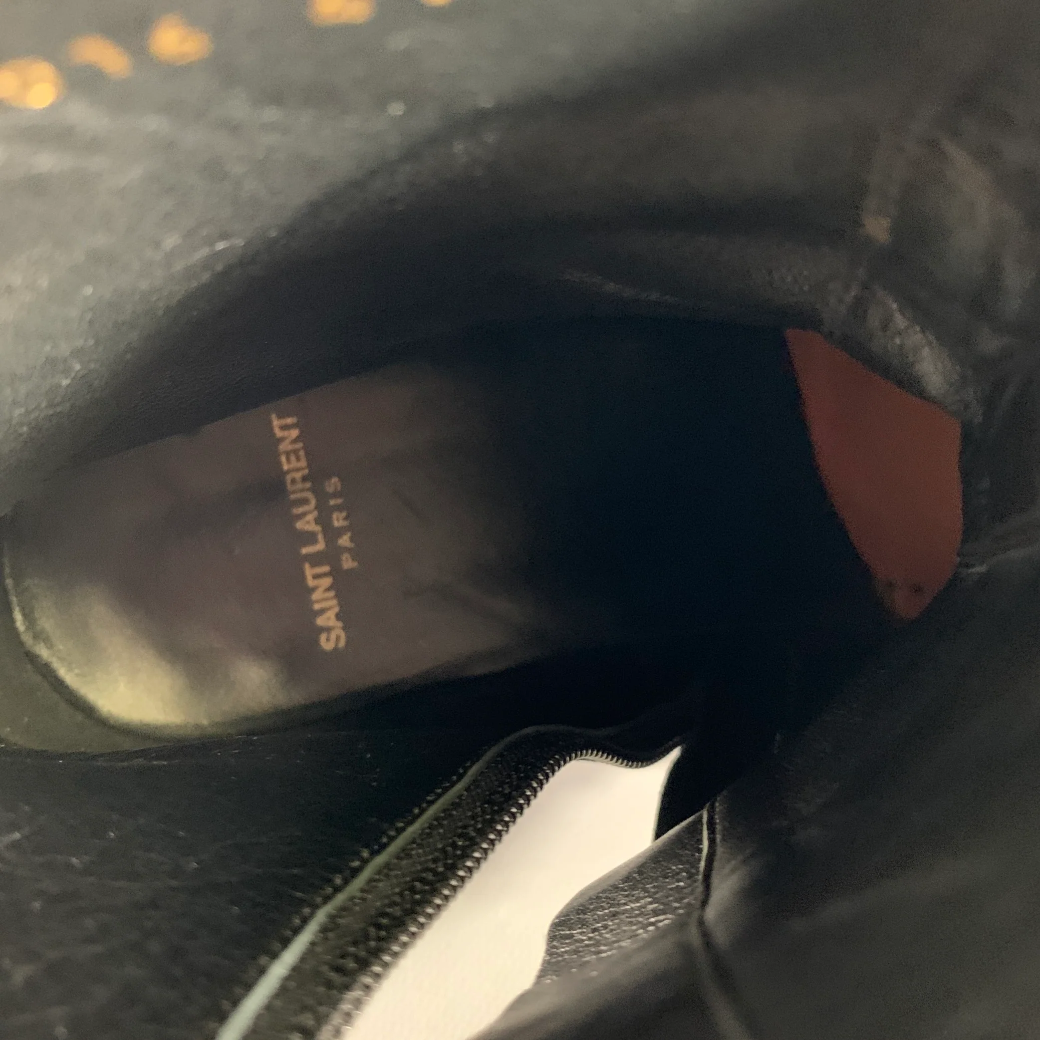 SAINT LAURENT Size 8 Black Velvet Chelsea Boots - Image 9