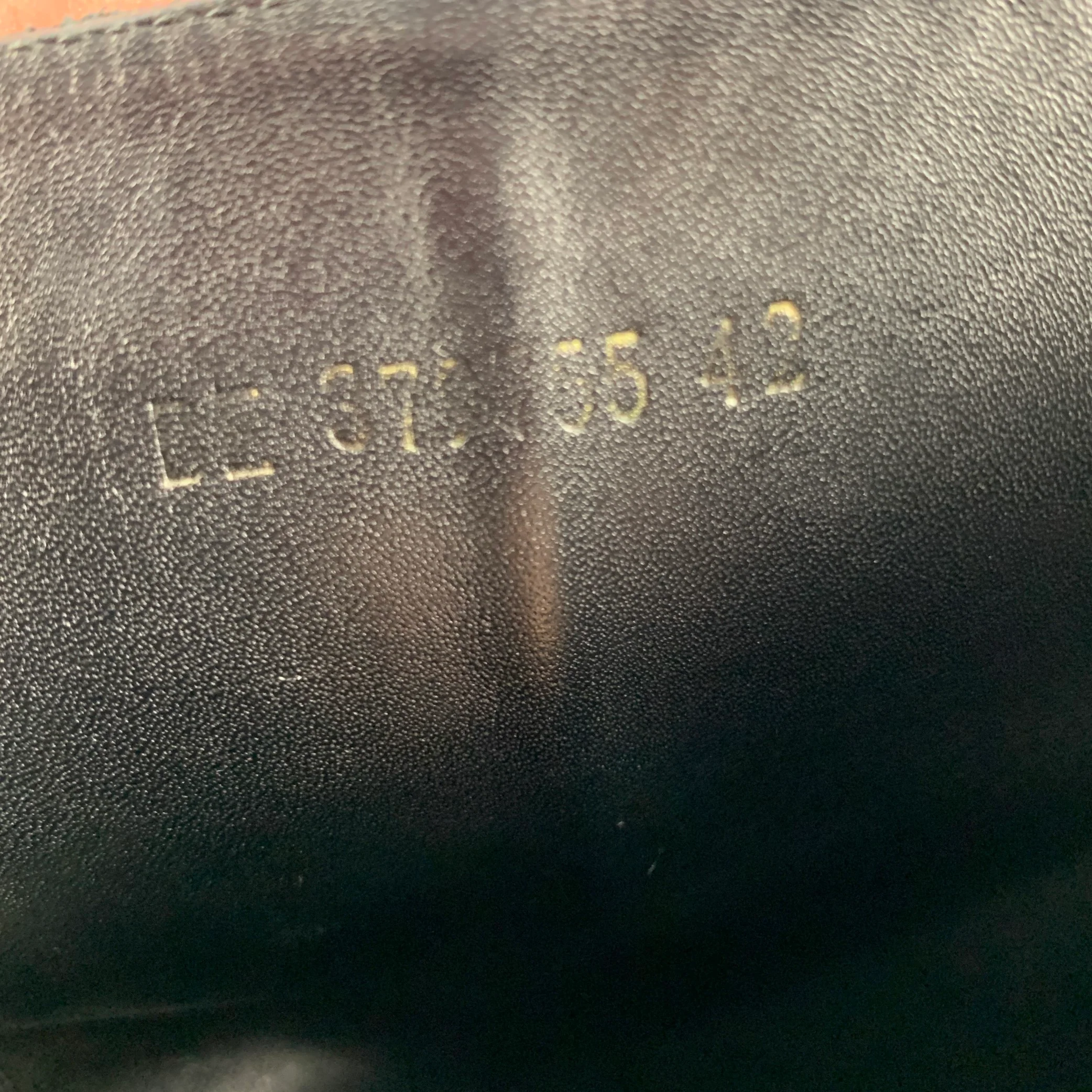 SAINT LAURENT Size 9 Black Leather Harness Boots - Image 8