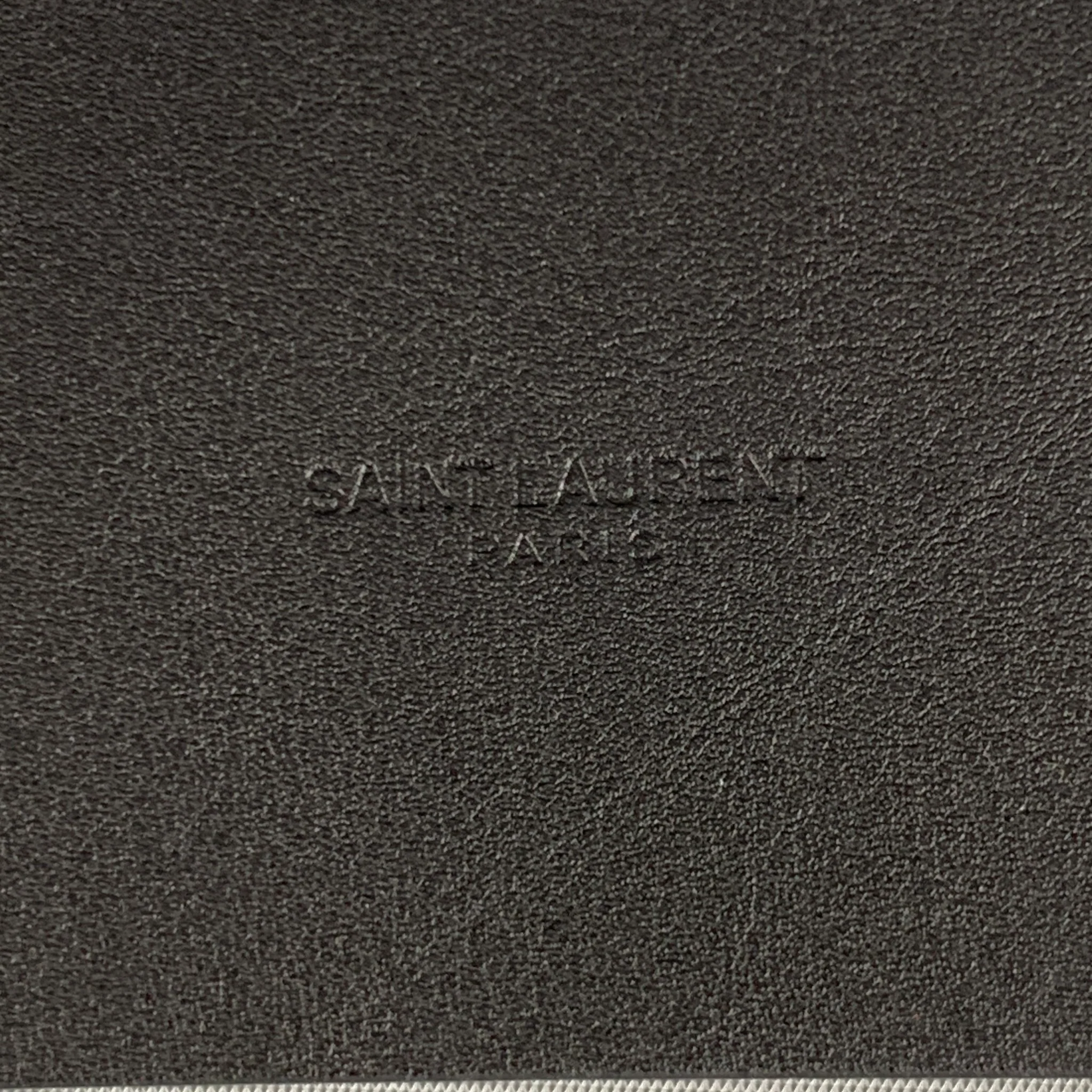SAINT LAURENT Waist Size 30 Black Patent Leather Belt - Image 6