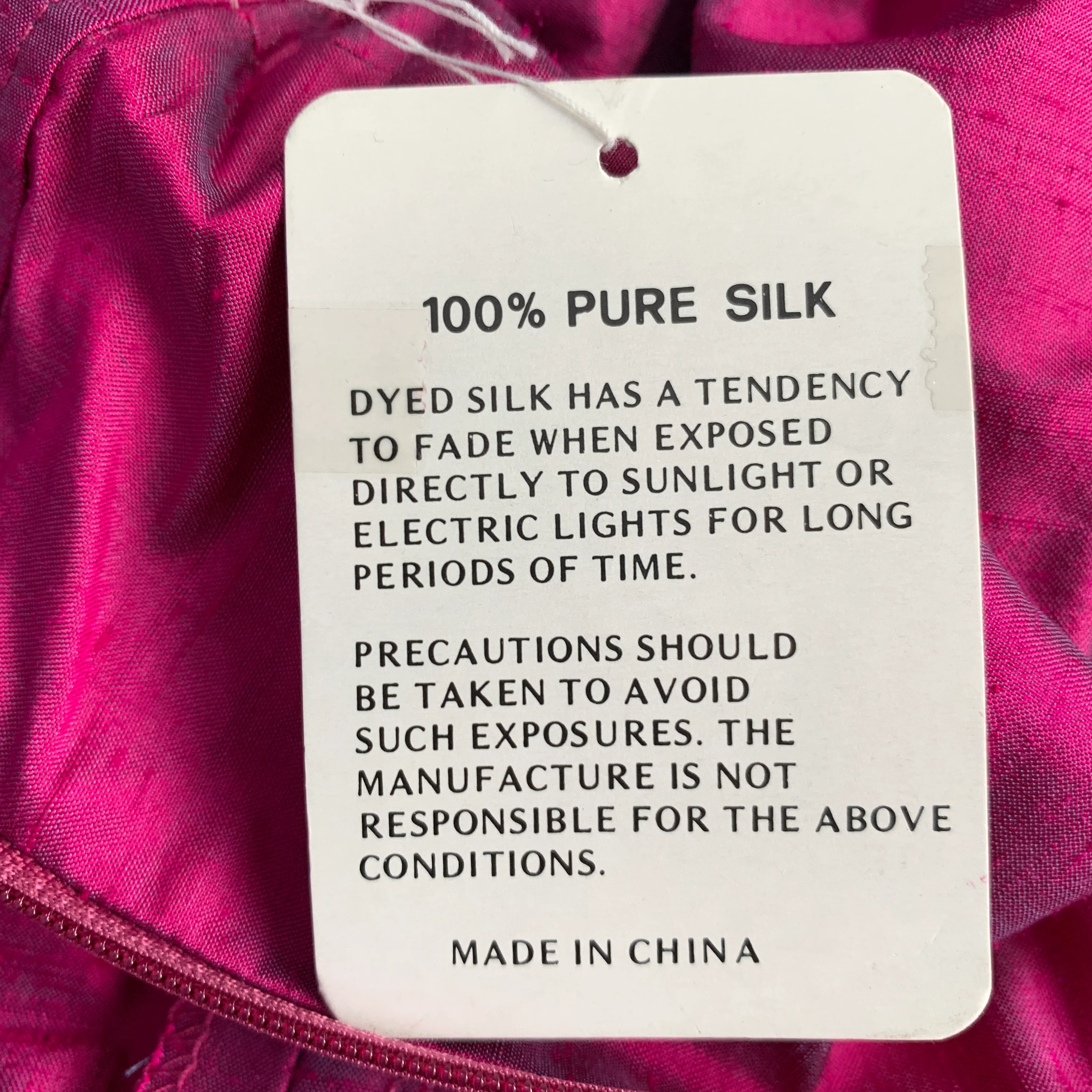 SAKS FIFTH AVENUE Size 12 Pink Fuchsia Silk Shantung Dress Pants - Image 4