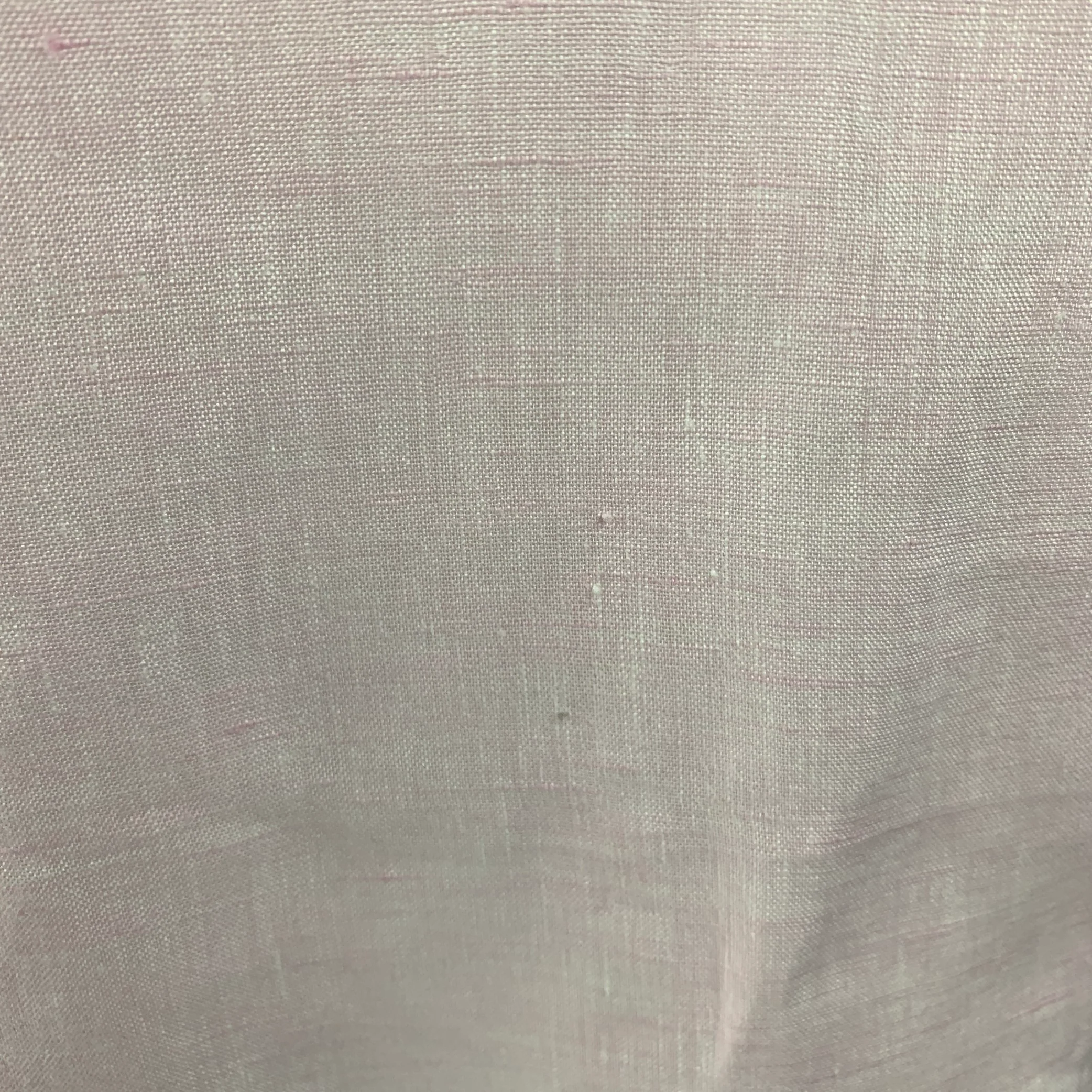 SAKS FIFTH AVENUE Size L Pink Linen Button Up Long Sleeve Shirt - Image 4