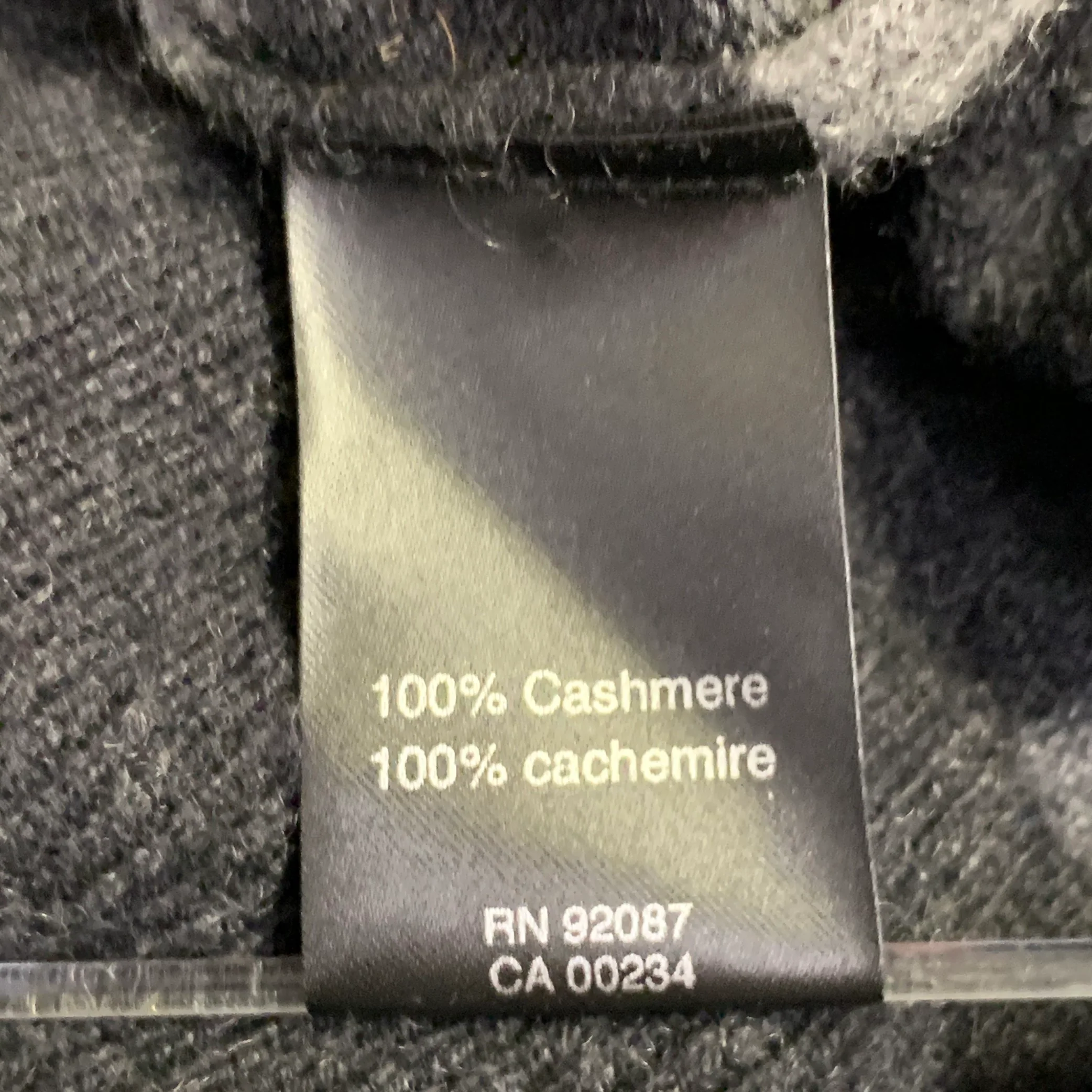 SAKS FIFTH AVENUE Size M Grey Multi Color Stripe Cashmere Crew Neck Sweater - Image 5