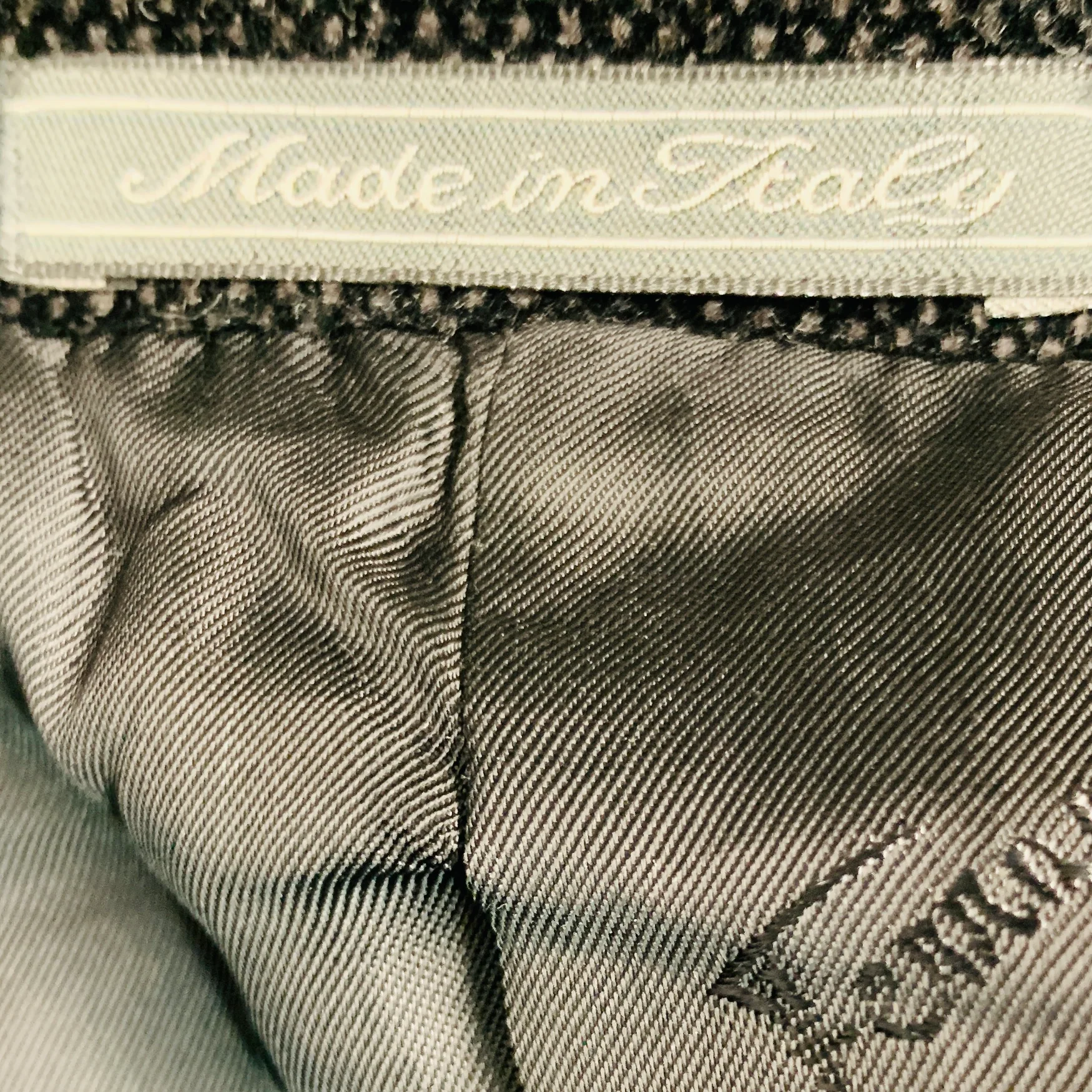 SALVATORE FERRAGAMO Size 40 Black Nailhead Cotton Velvet Sport Coat - Image 8