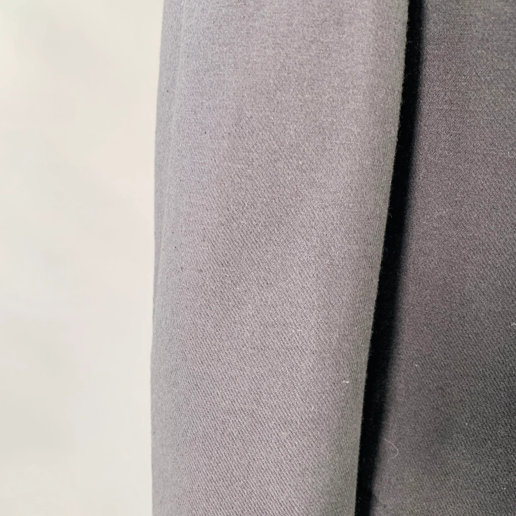 SALVATORE FERRAGAMO Size 42 Navy Twill Virgin Wool Cotton Sport Coat - Image 6