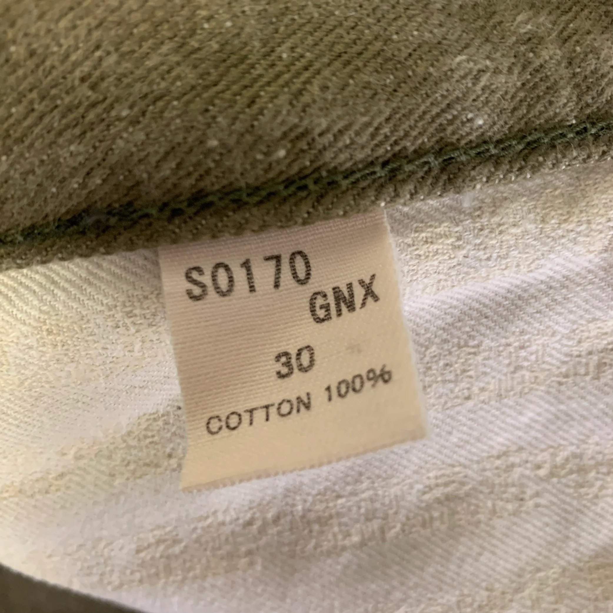 SAMURAI Size 30 Olive Cotton Slim Fit Jeans - Image 4