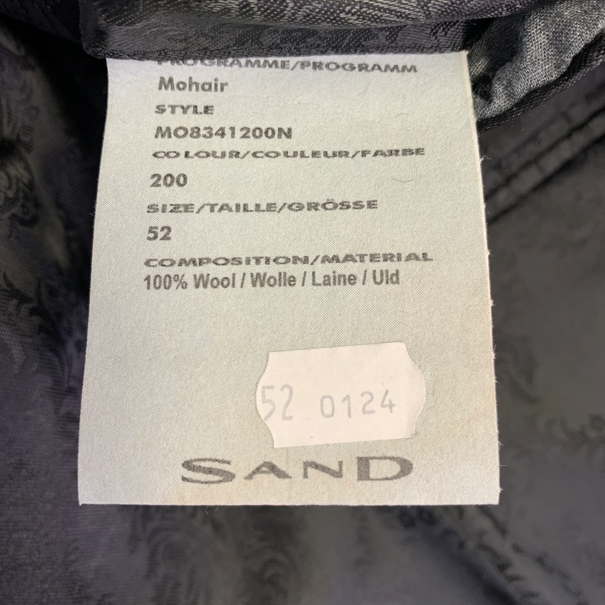 SAND Size 42 Black Wool Twill Notch Lapel Suit - Image 11