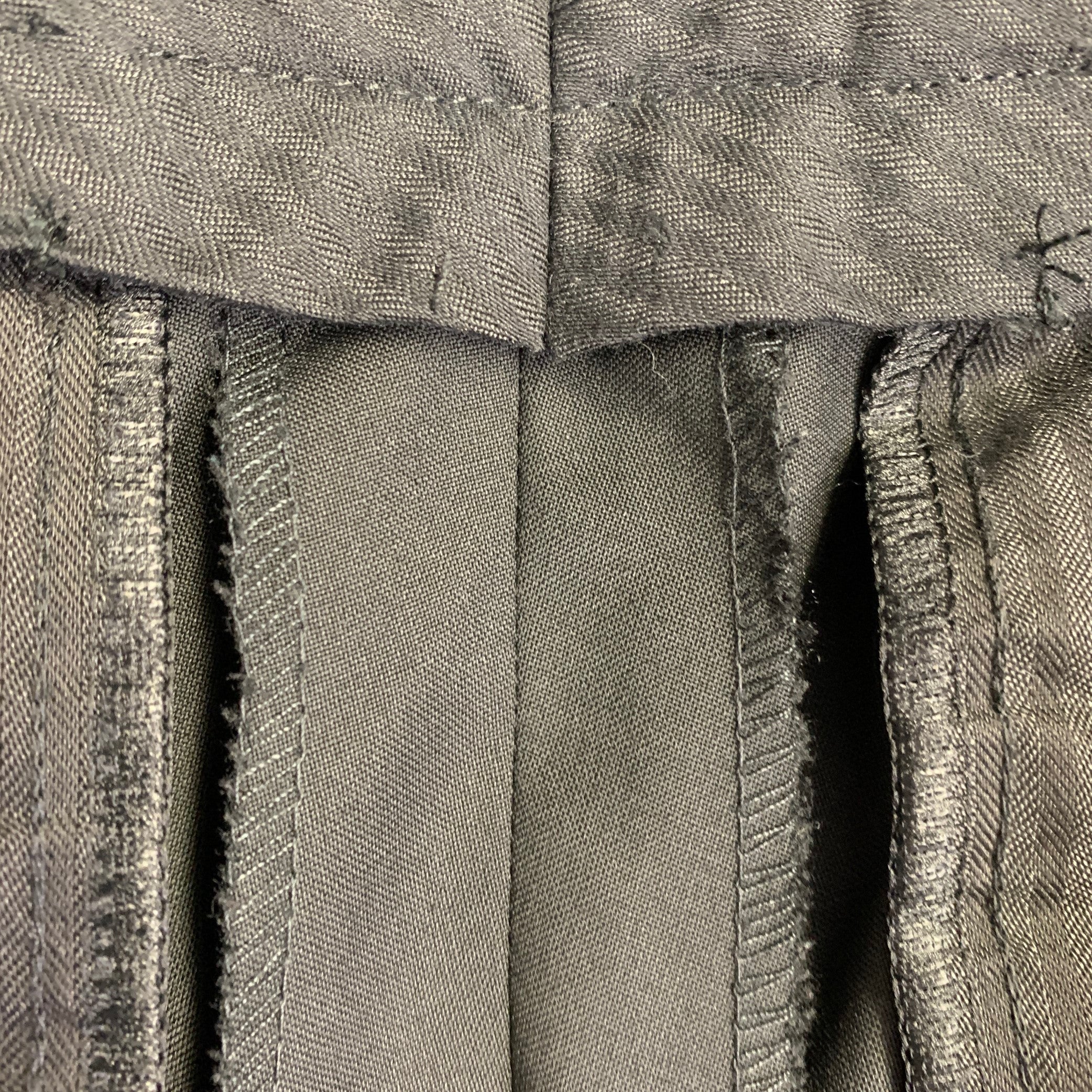 SAND Size 42 Black Wool Twill Notch Lapel Suit - Image 16