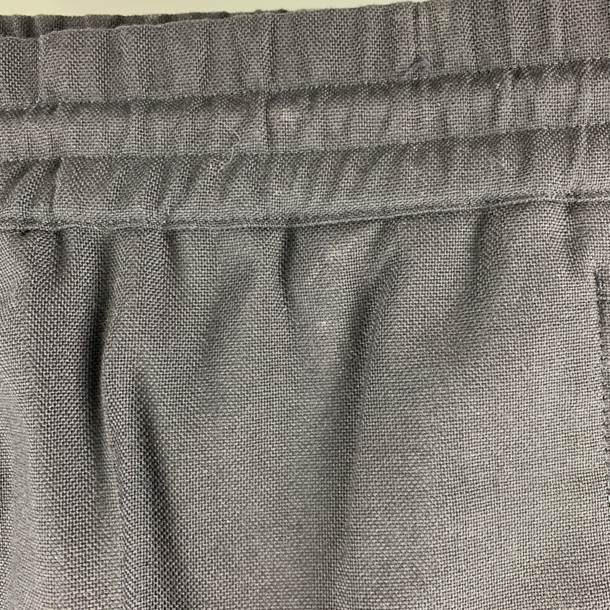 SANDRO Size 30 Navy White Vertical Stripe Wool Drawstring Casual Pants - Image 5