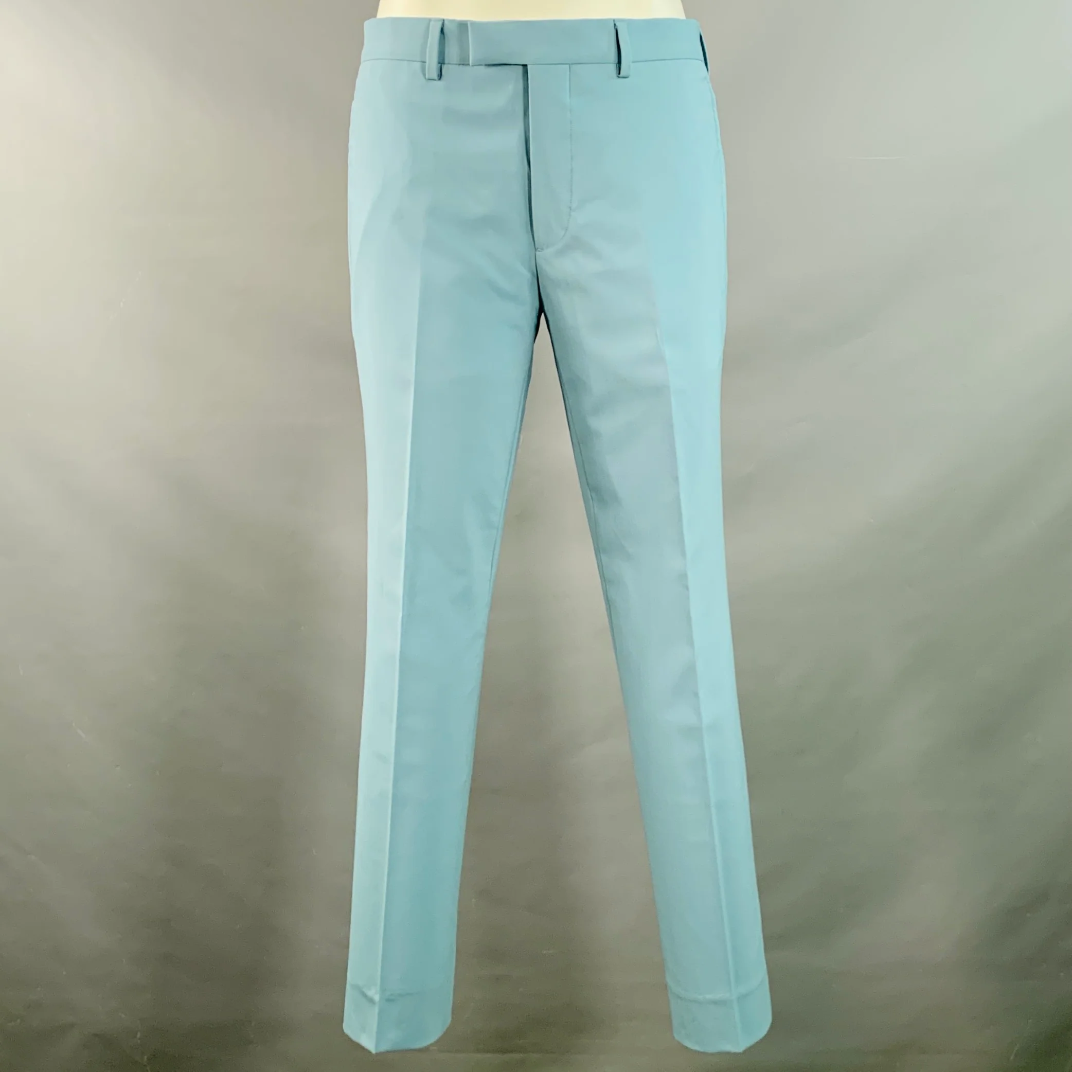 SANDRO Size 36 Blue Virgin Wool Blend Notch Lapel Suit - Image 4