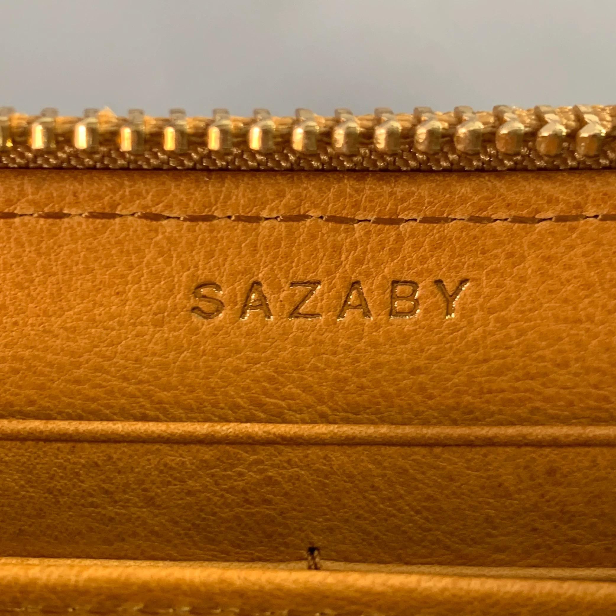 SAZABY Yellow Calf Hair Leather Wallet - Image 4