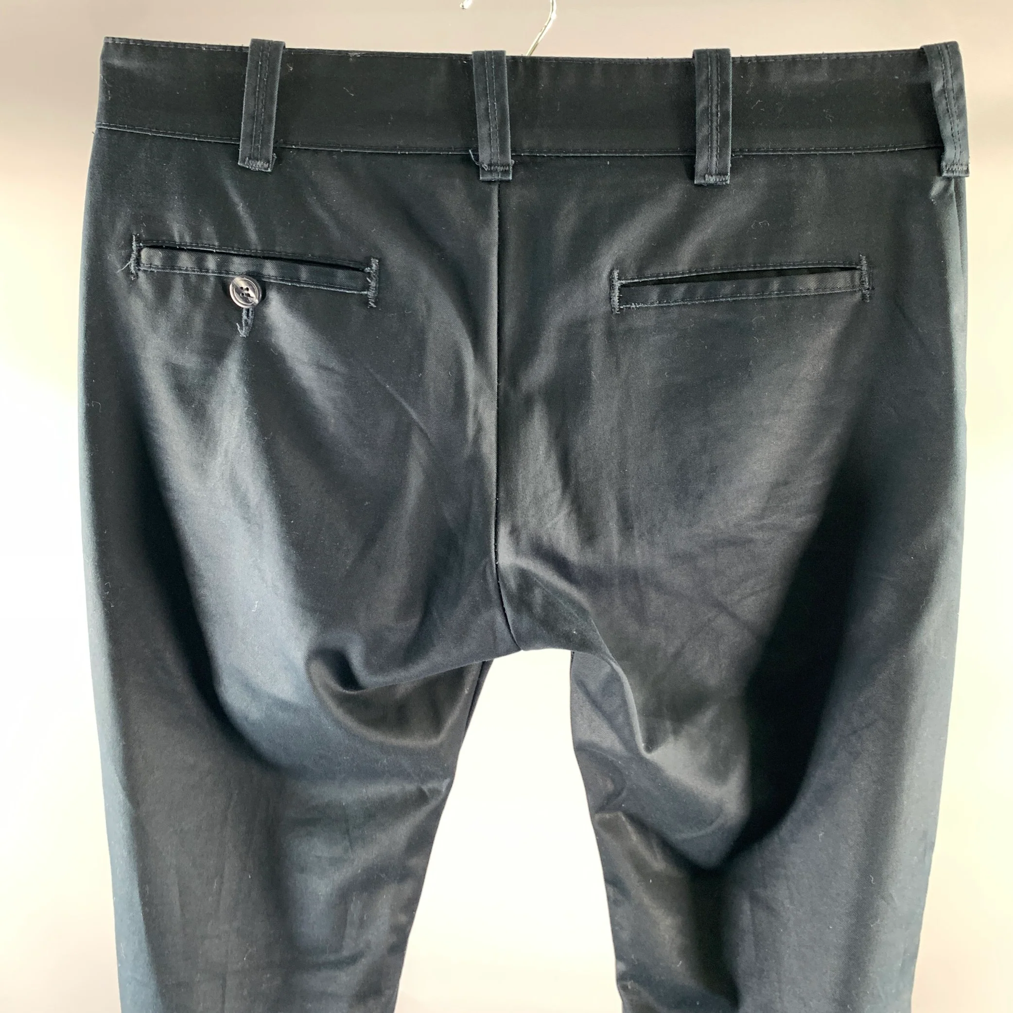 SCHAEFFER'S Size 33 Navy Twill Chino Casual Pants - Image 2