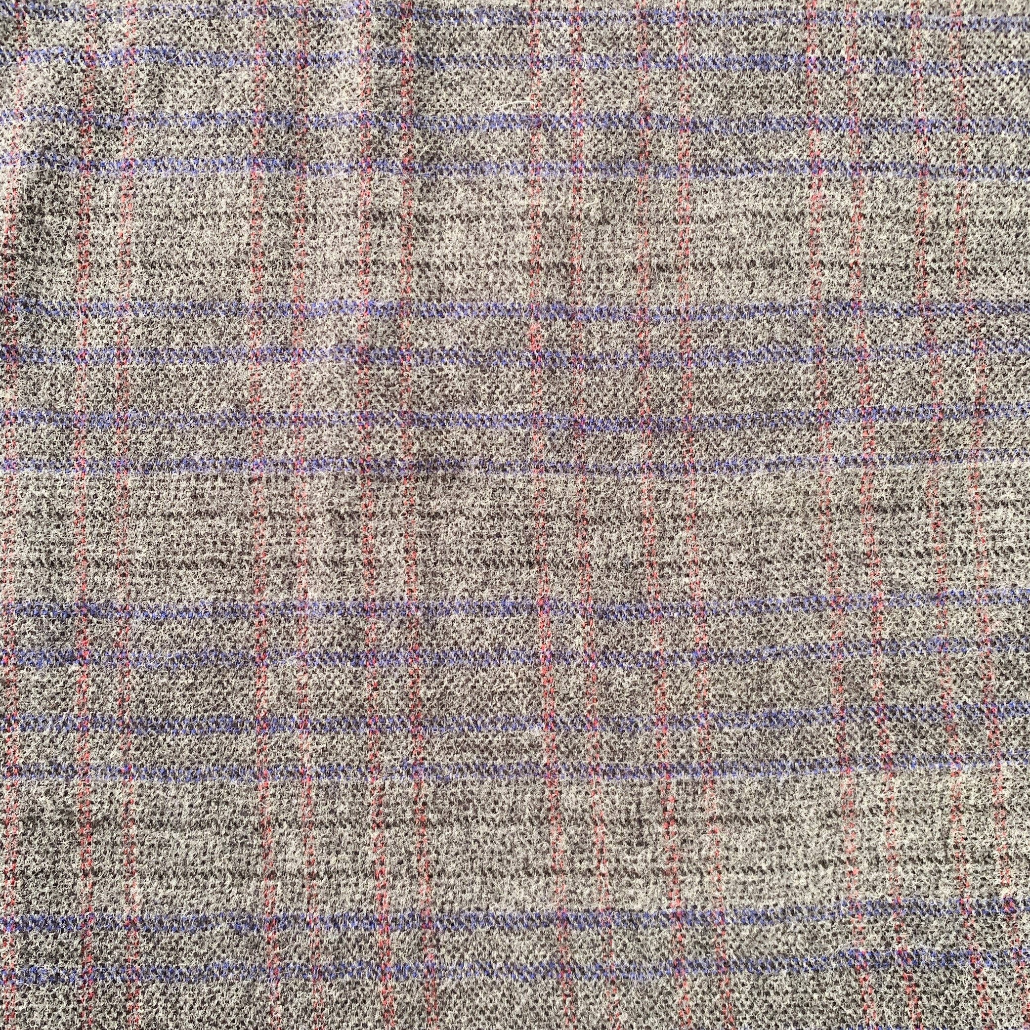 SCOTCH AND SODA Grey Navy Stripe Wool Blend Woven Scarf - Image 2