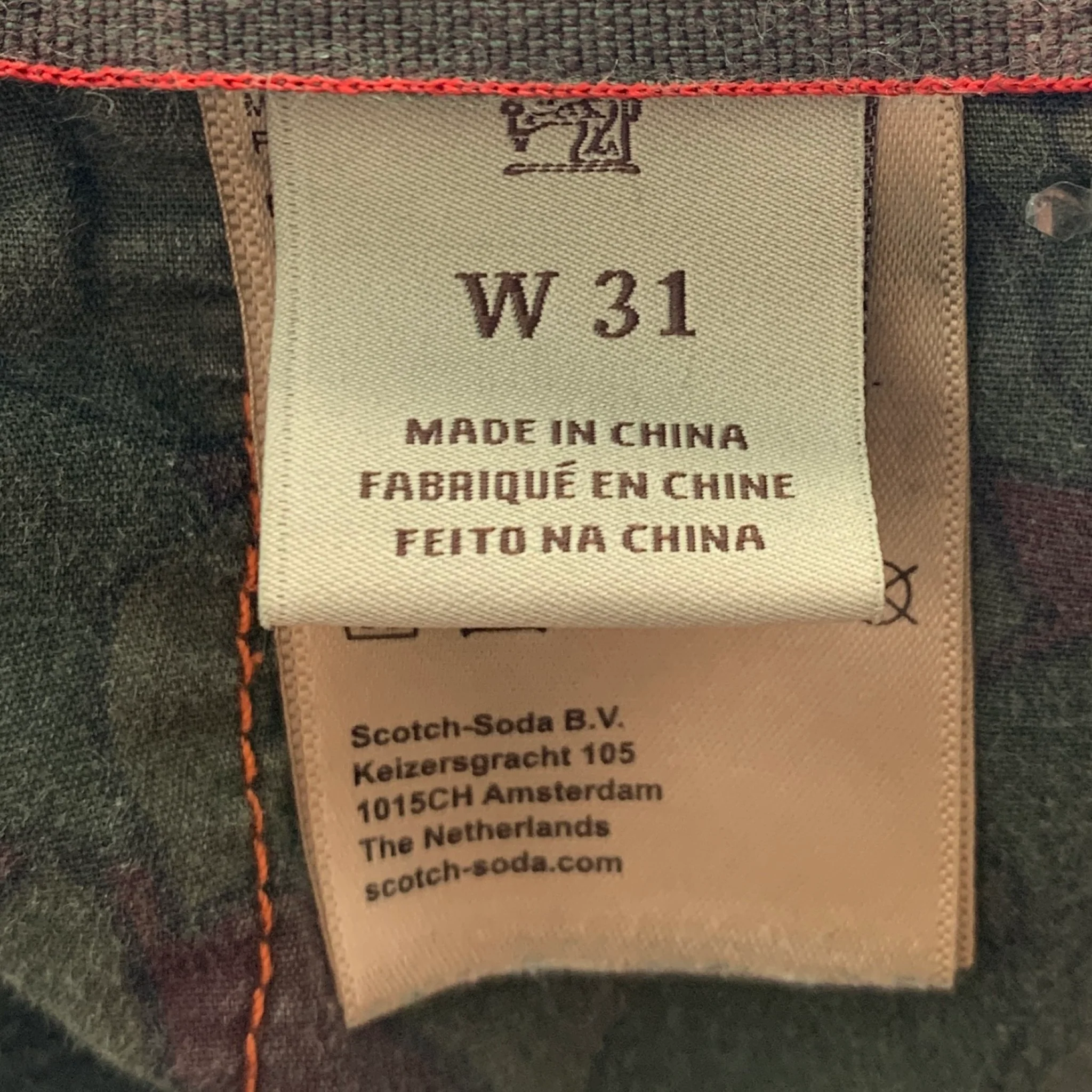 SCOTCH AND SODA Size 31 Green Cotton Linen Drawstring Shorts - Image 5