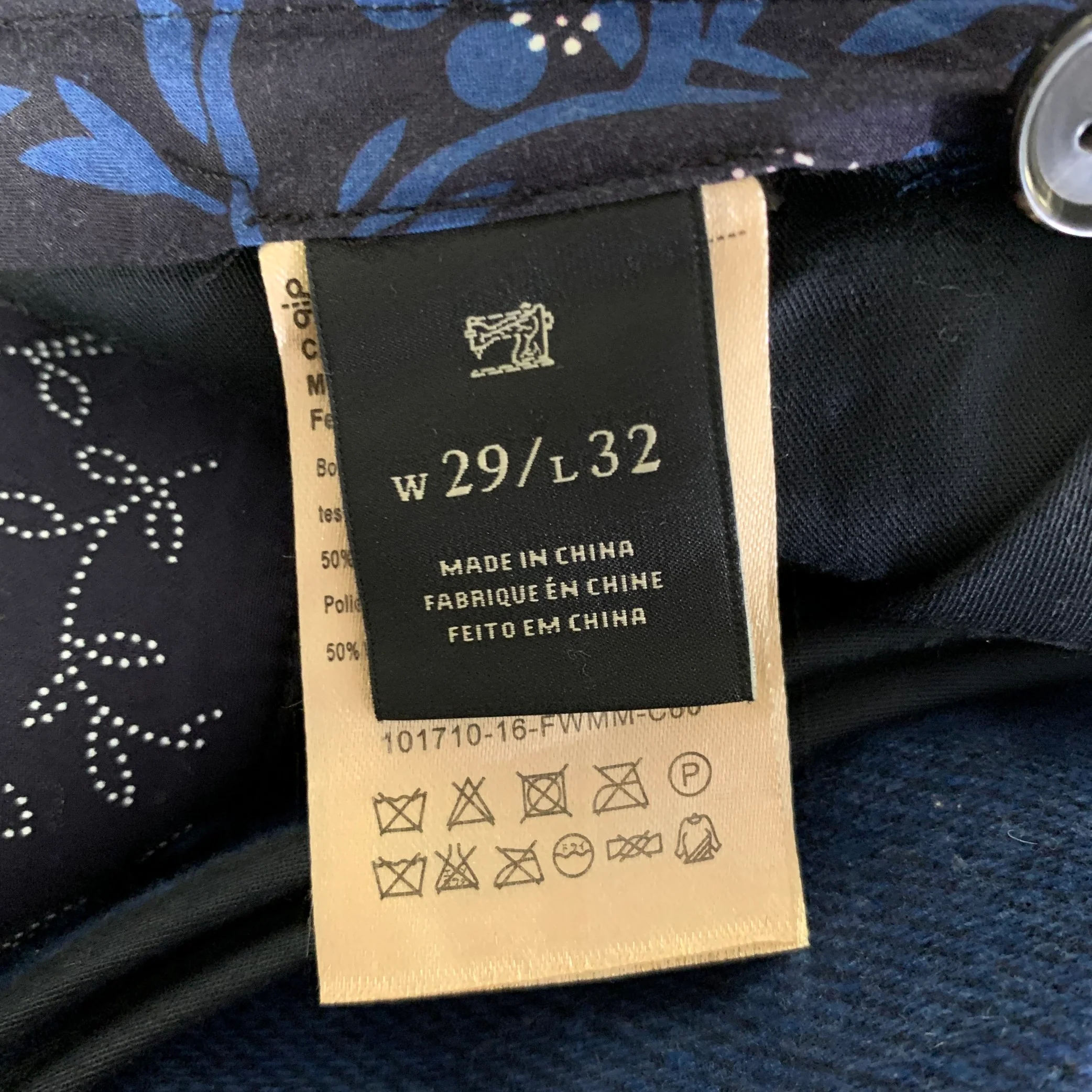 SCOTCH AND SODA Size 38 Navy Speckled Wool Blend Peak Lapel Suit - Image 8