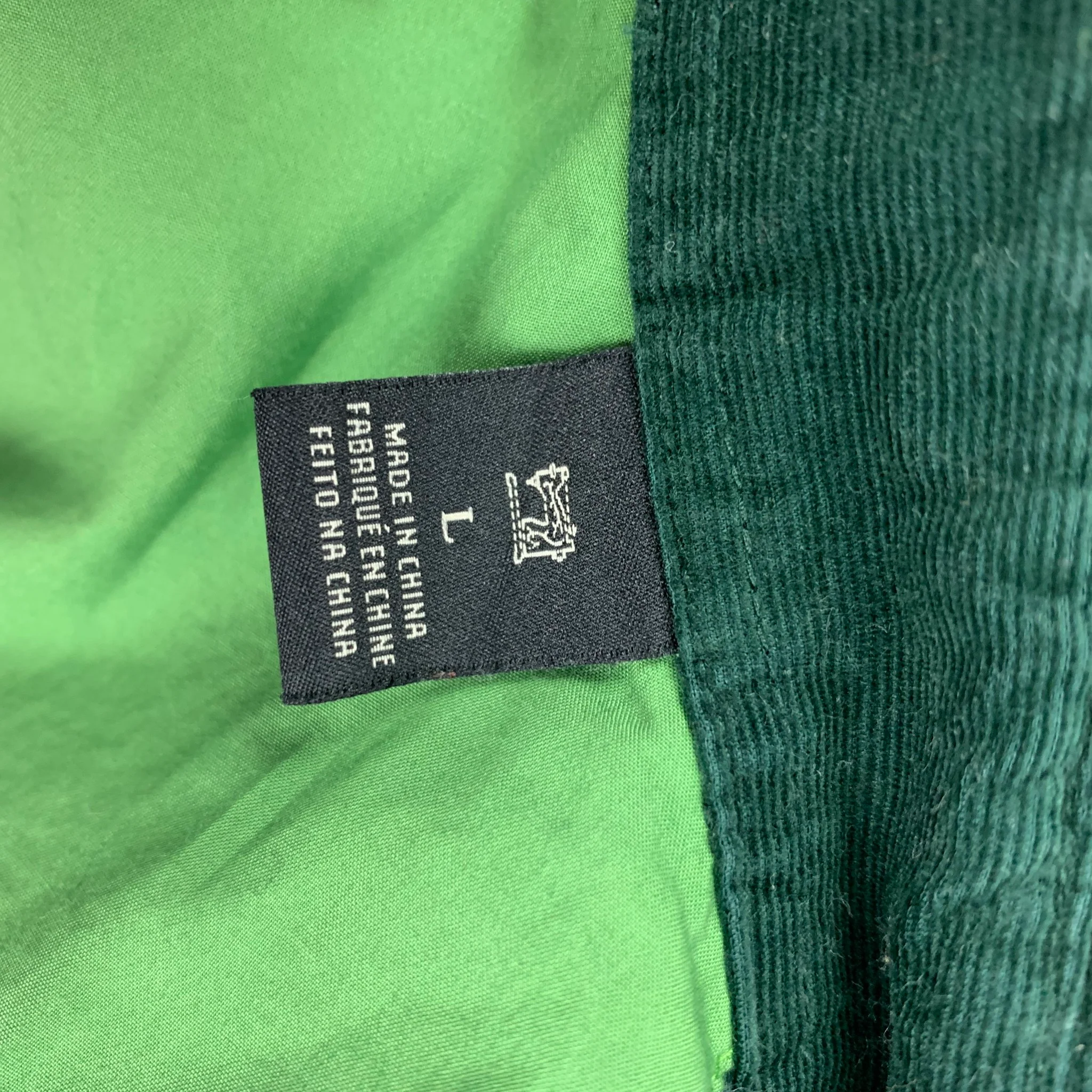 SCOTCH AND SODA Size L Forest Green Cotton Button Down Long Sleeve Shirt - Image 5