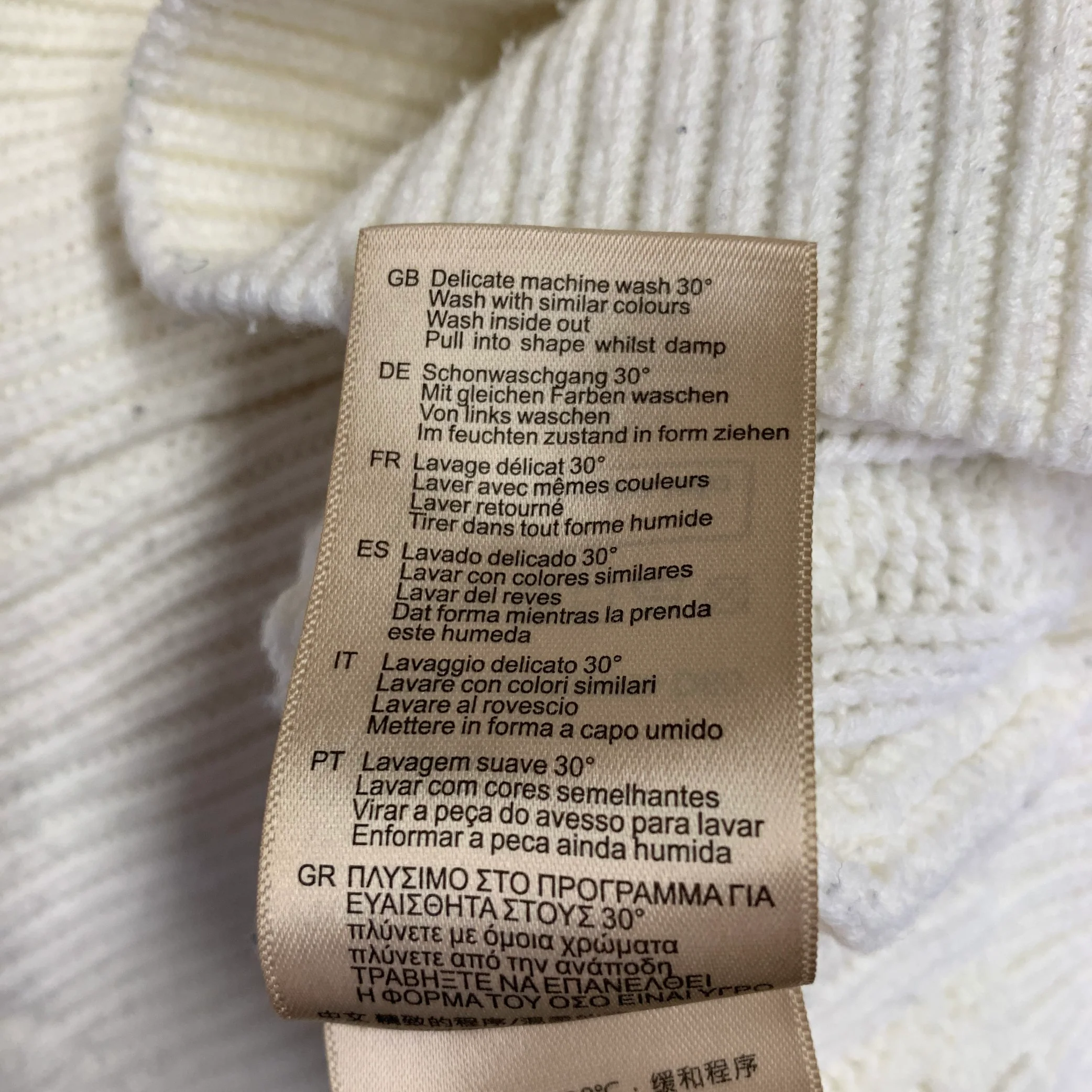 SCOTCH AND SODA Size XL Cream Cable Acrylic Crew Neck Sweater - Image 12