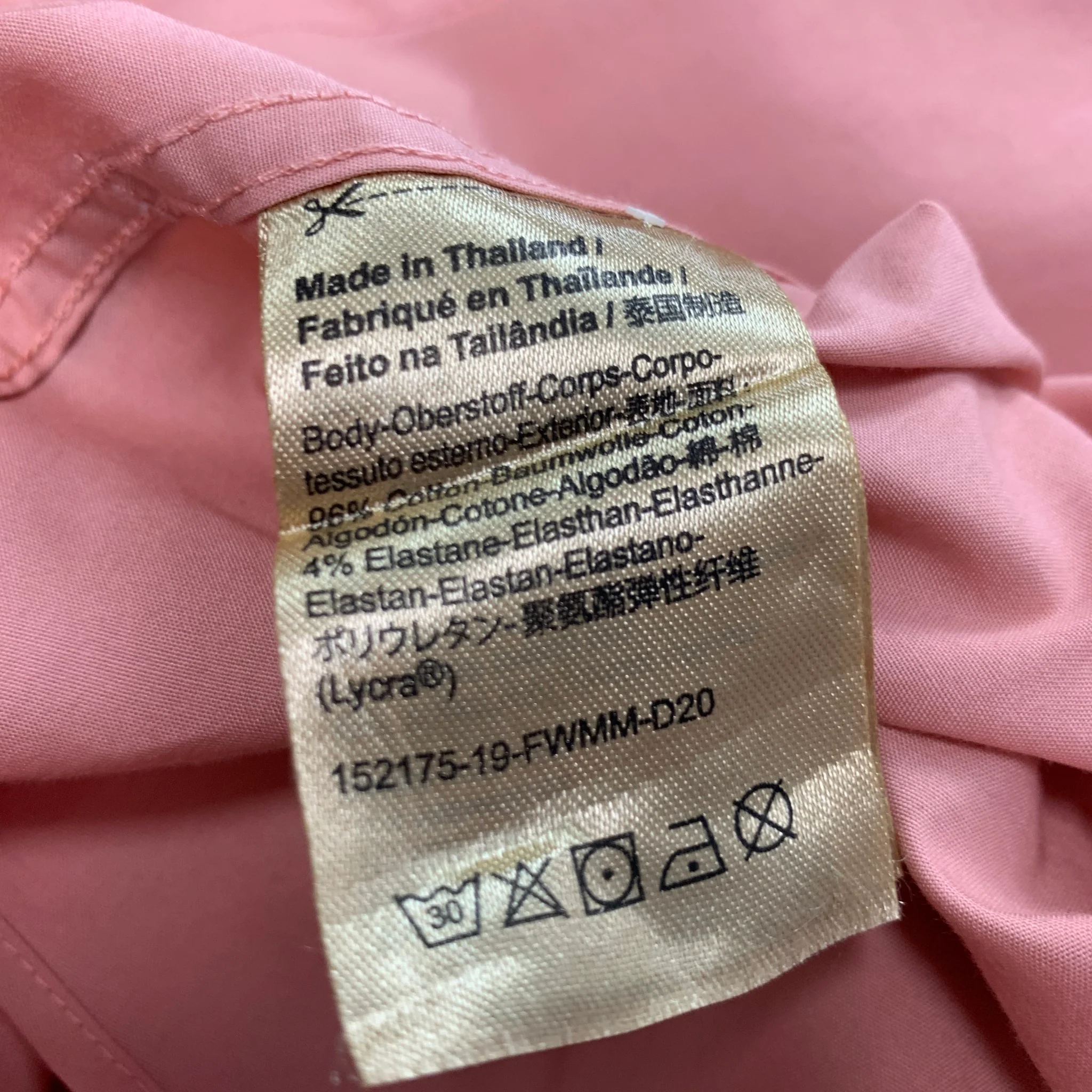SCOTCH AND SODA Size XL Pink Cotton  Elastane Slim Fit Long Sleeve Shirt - Image 5