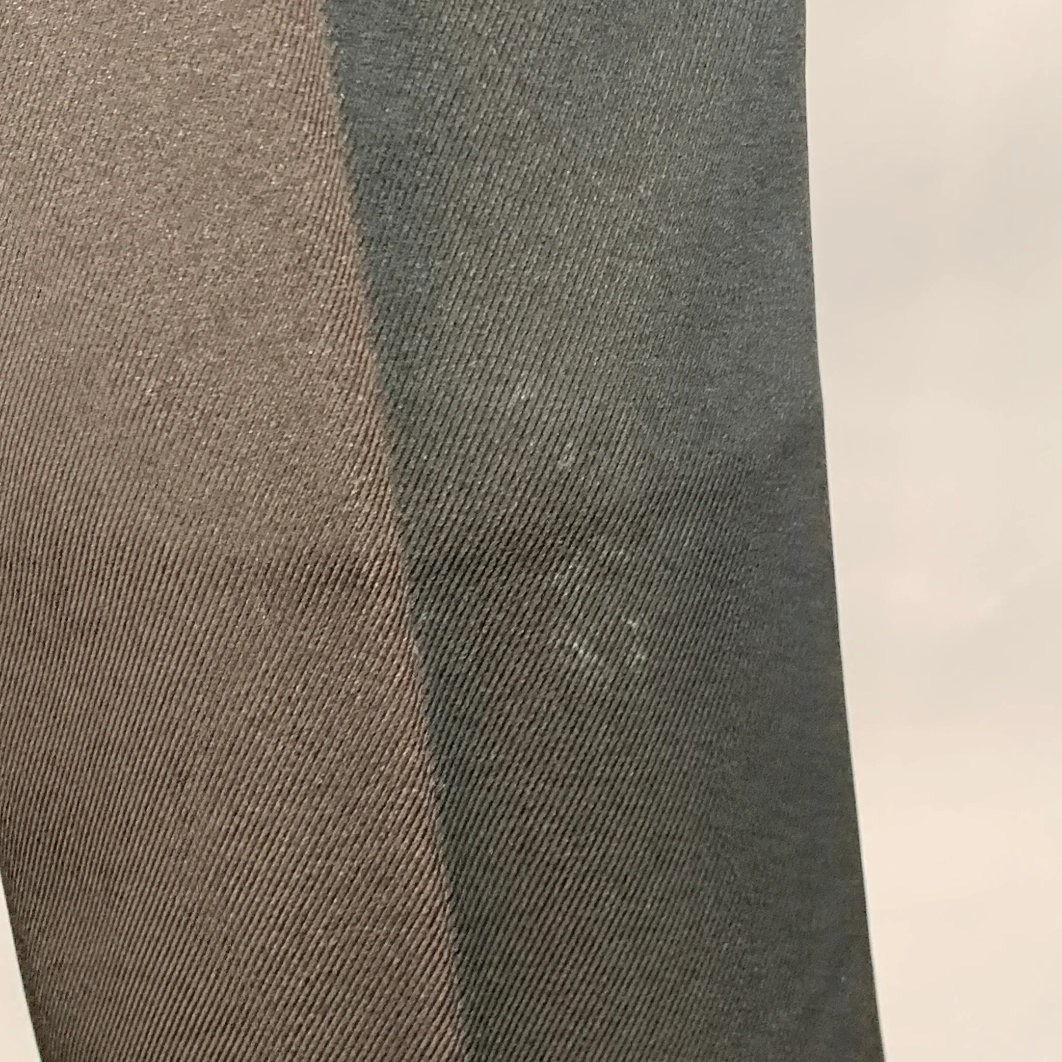 SECOND LAYER Size 30 Black Polyester Twill Flat Front Flared Dress Pants - Image 2
