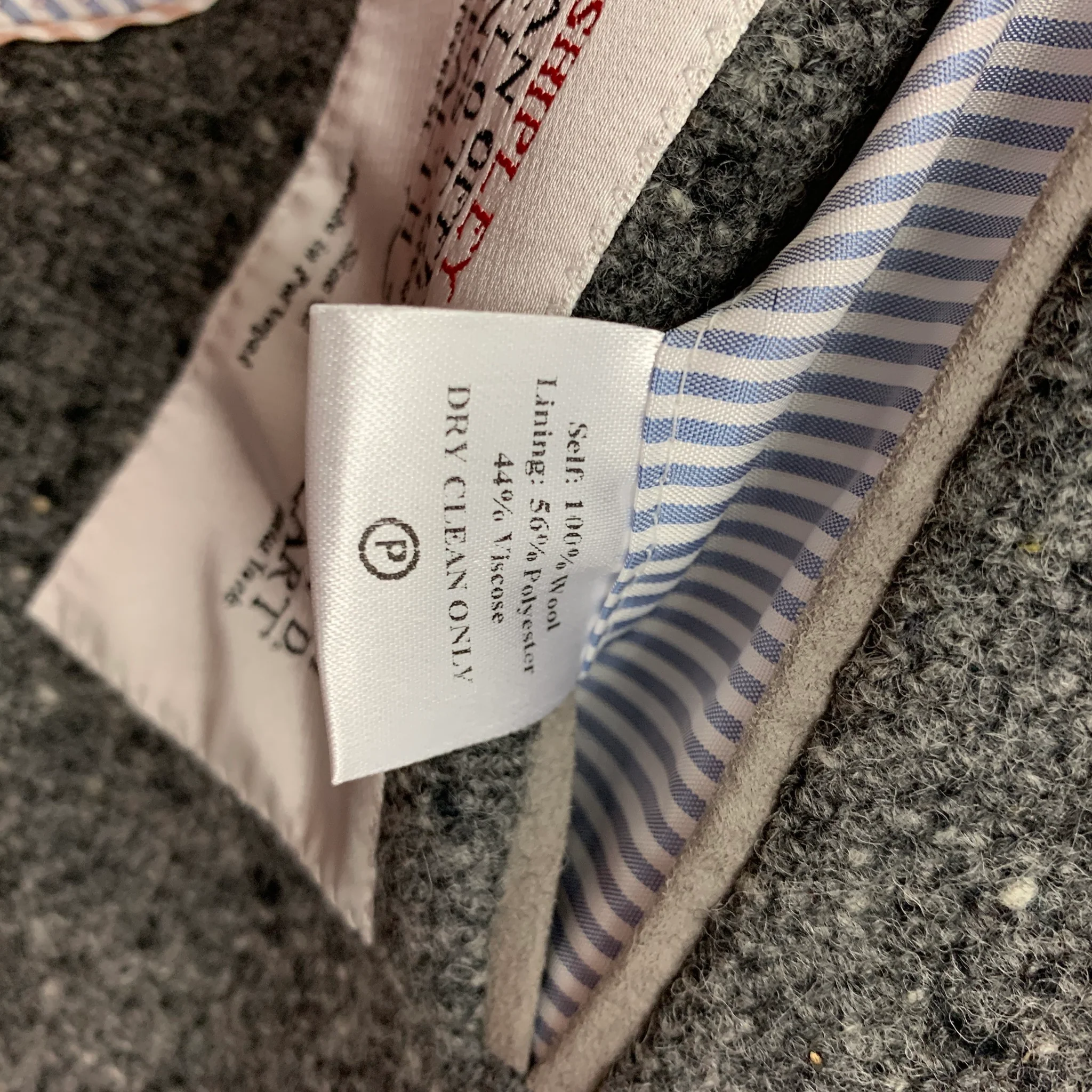 SHIPLEY and HALMOS Size 42 Grey Black White Tweed Wool Sport Coat - Image 5