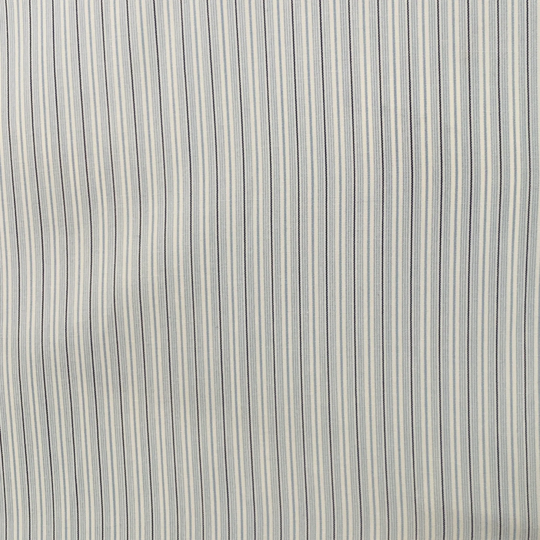SID MASHBURN Size L Blue White Stripe Cotton One Pocket Long Sleeve Shirt - Image 2