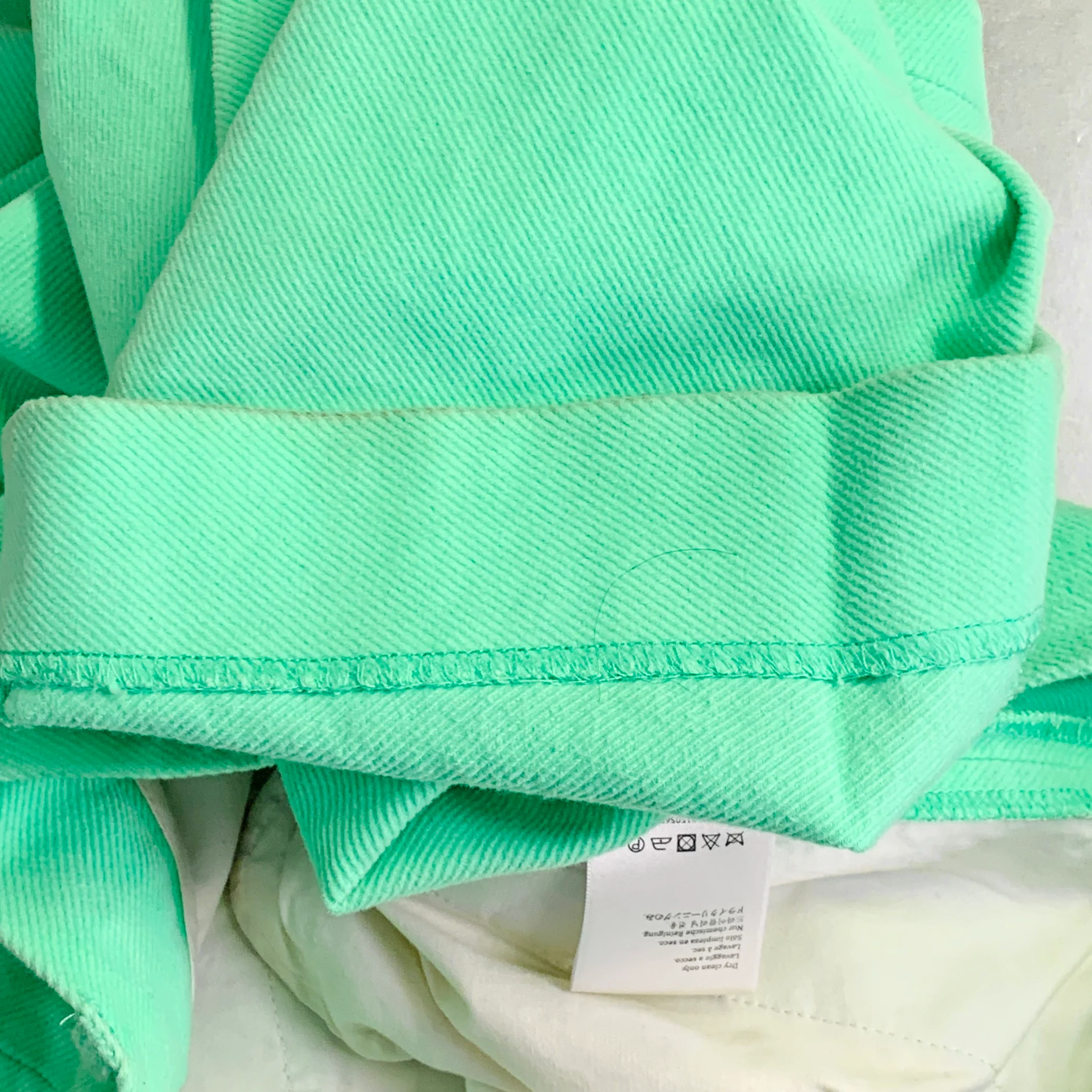 SIES MARJAN Size 30 Green Mint Twill Cotton Velvet Straight Casual Pants - Image 12
