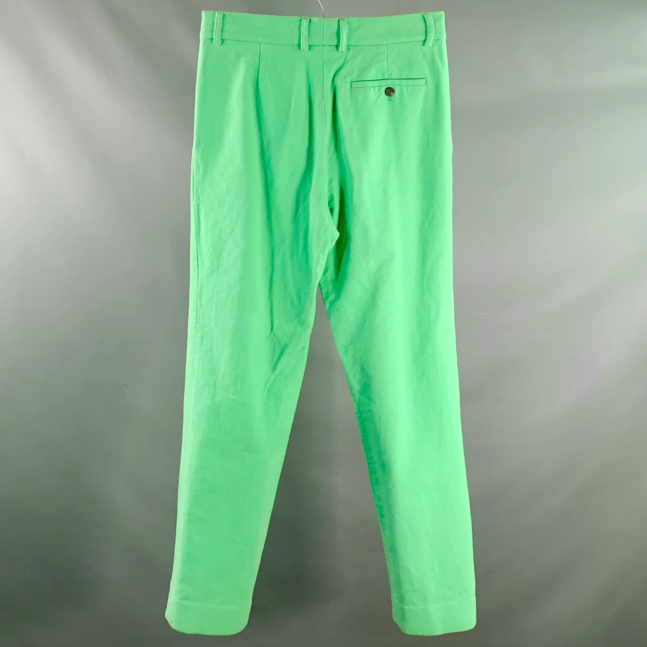 SIES MARJAN Size 30 Green Mint Twill Cotton Velvet Straight Casual Pants - Image 2