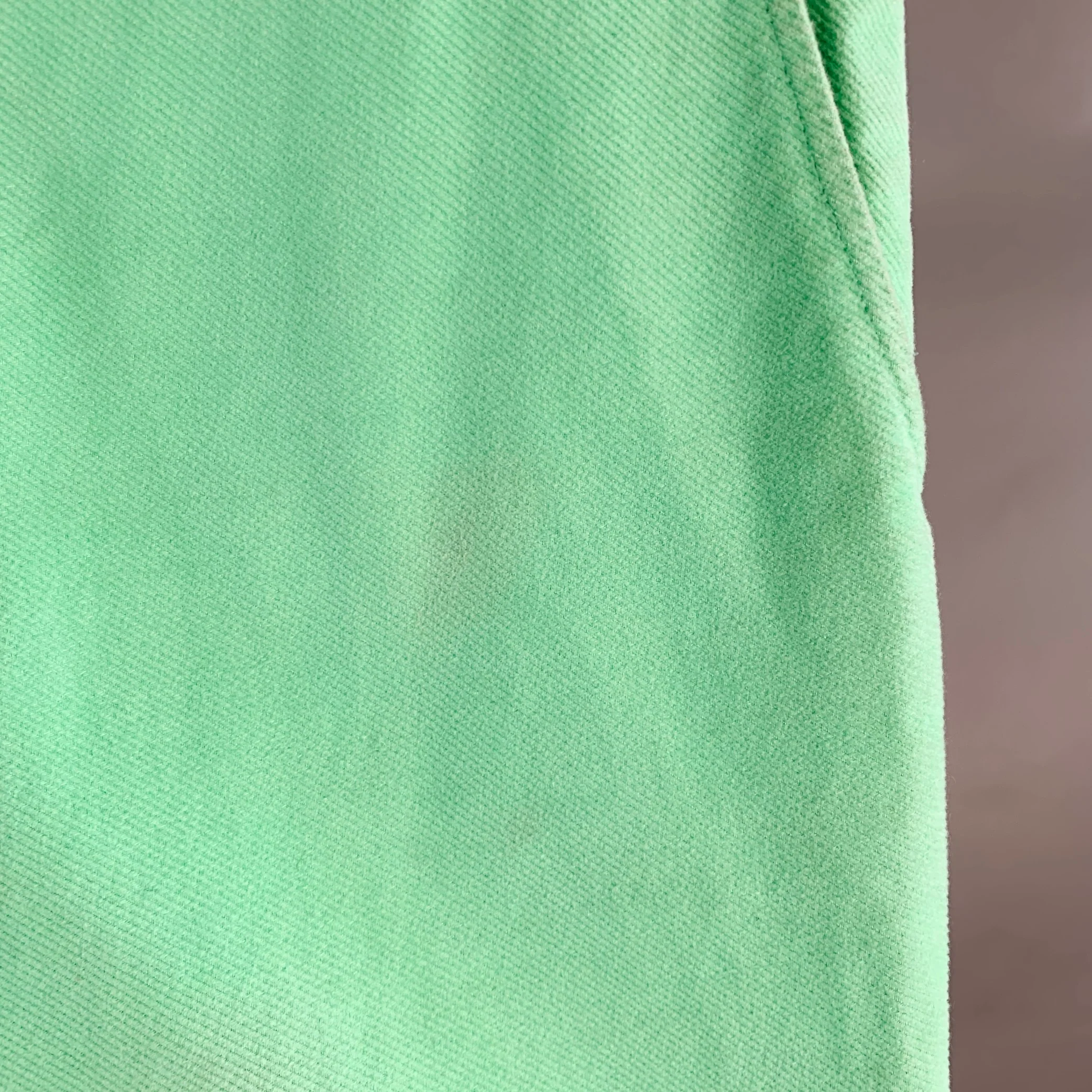 SIES MARJAN Size 30 Green Mint Twill Cotton Velvet Straight Casual Pants - Image 5