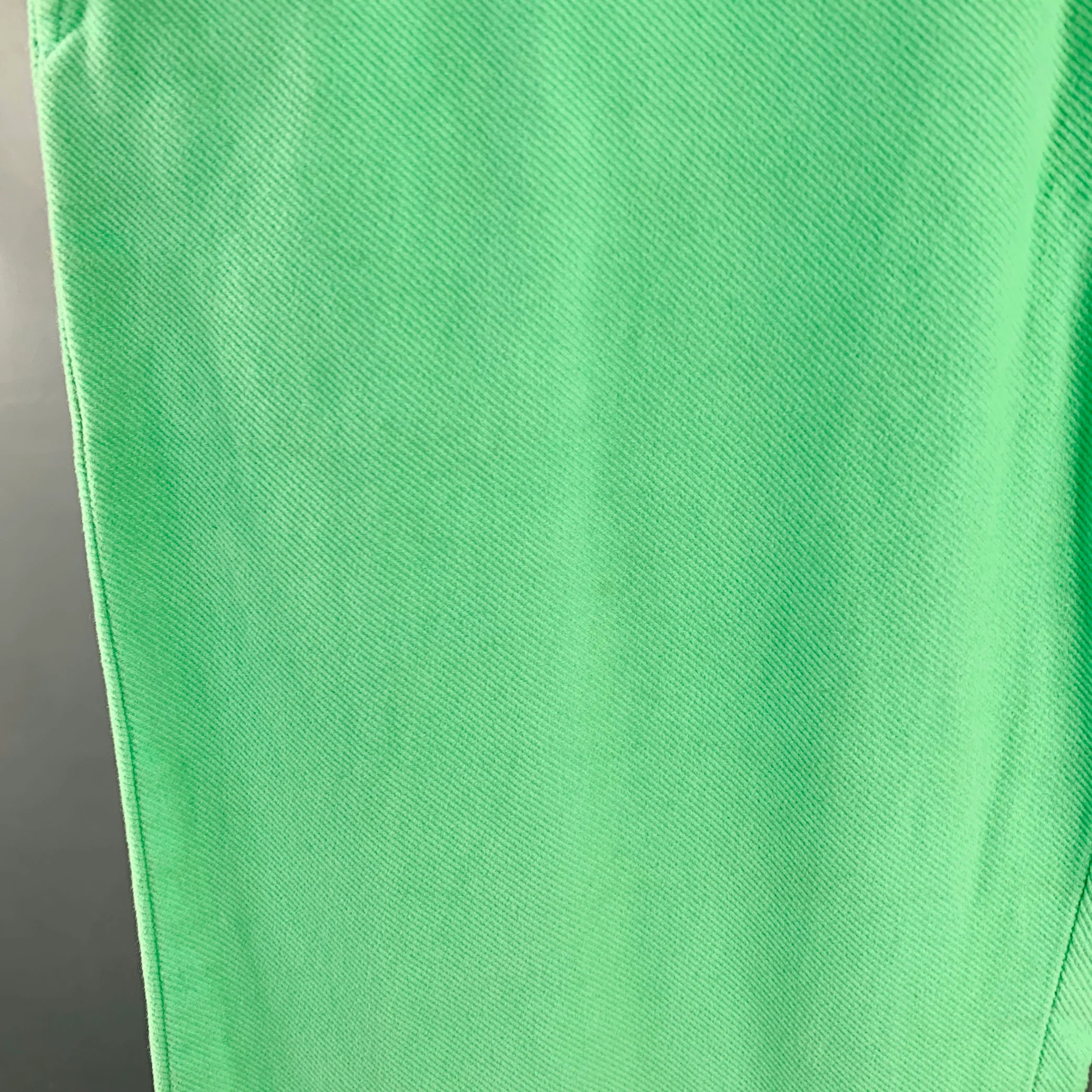 SIES MARJAN Size 30 Green Mint Twill Cotton Velvet Straight Casual Pants - Image 6
