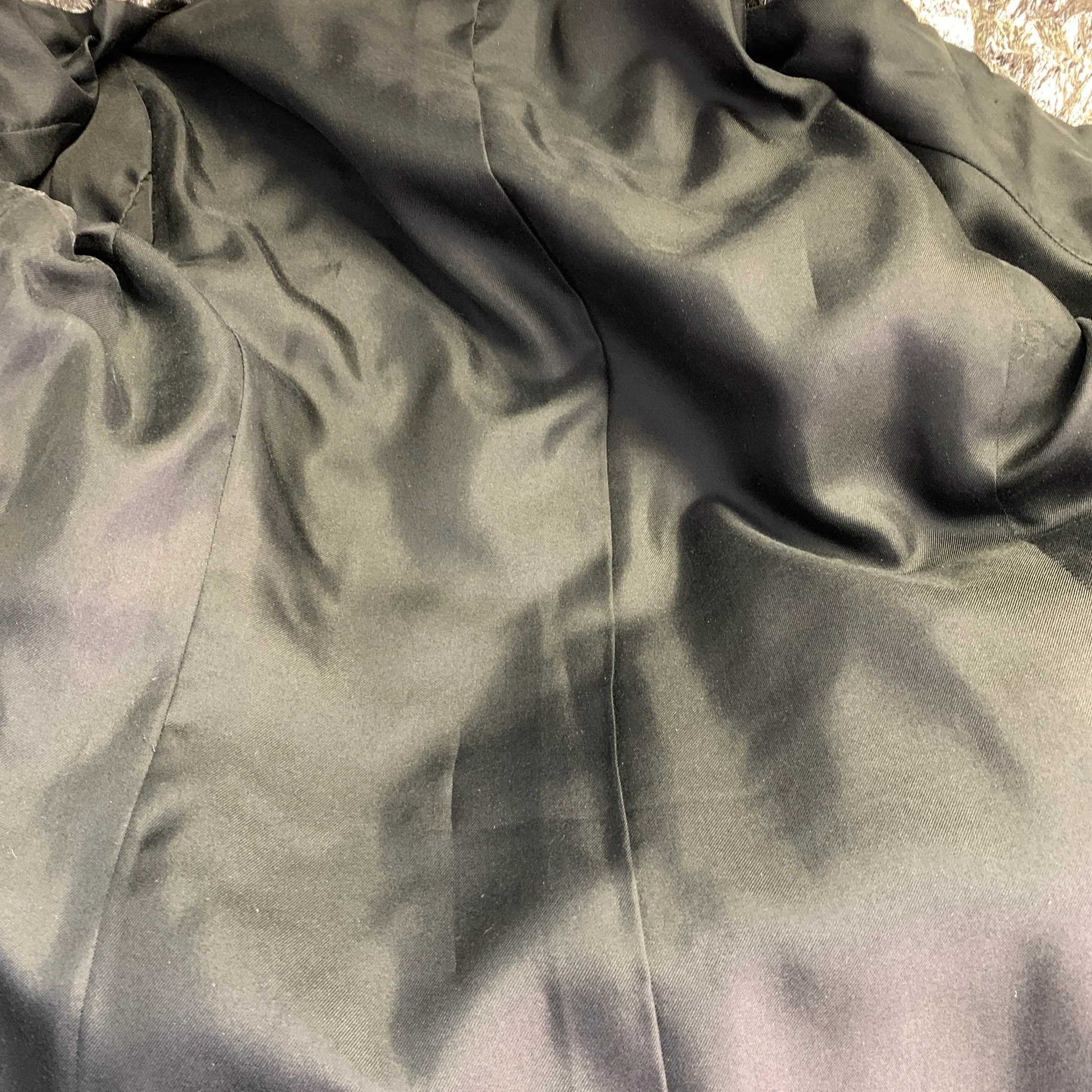 SIES MARJAN Size 6 Metallic Silver Polyester Blend Notch Lapel Belted Jacket - Image 6