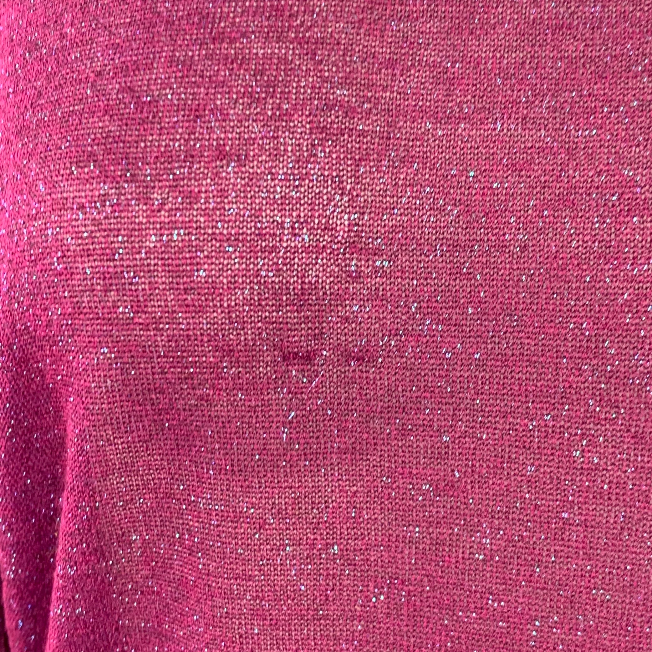 SIES MARJAN Size S Magenta Viscose Blend Metallic Crew Neck Pullover - Image 7