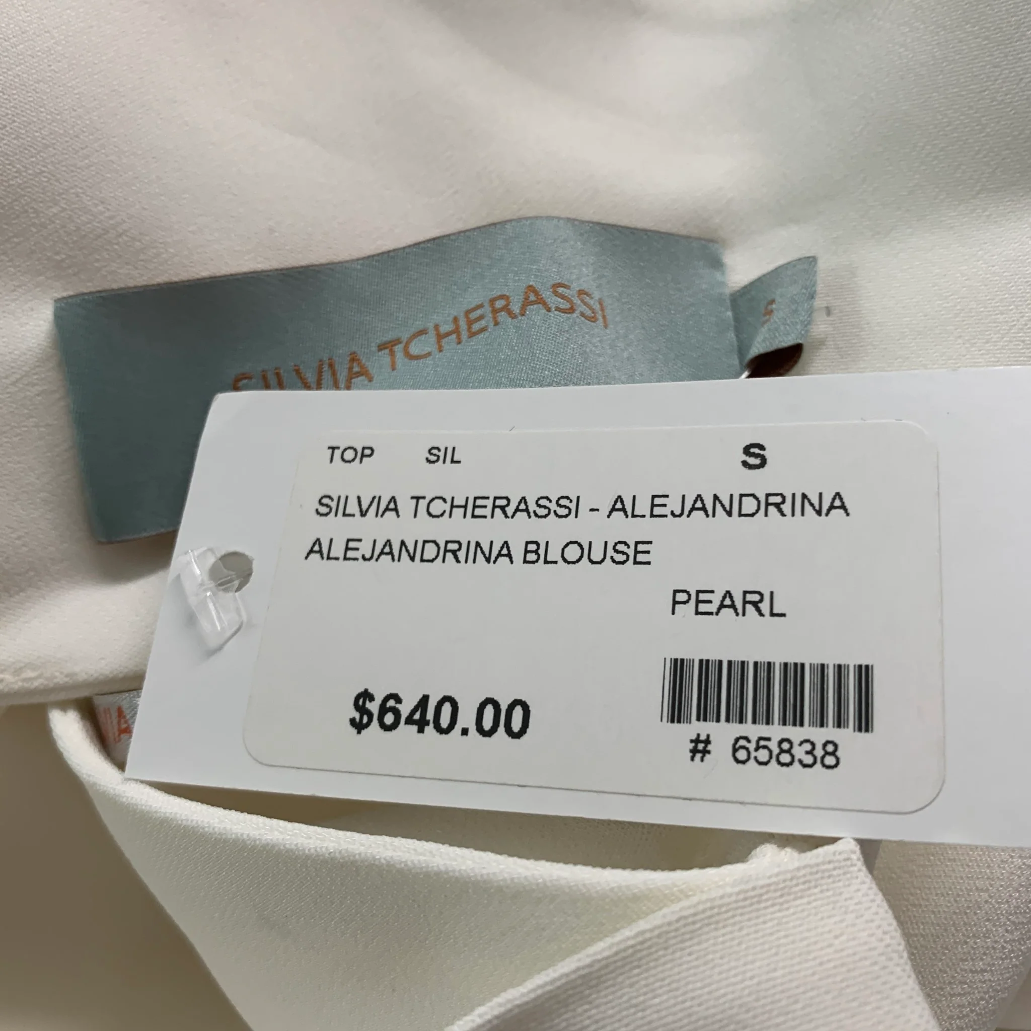 SILVIA TCHERASSI Size S White Viscose Elastane Cut Out Off-Shoulder Casual Top - Image 4