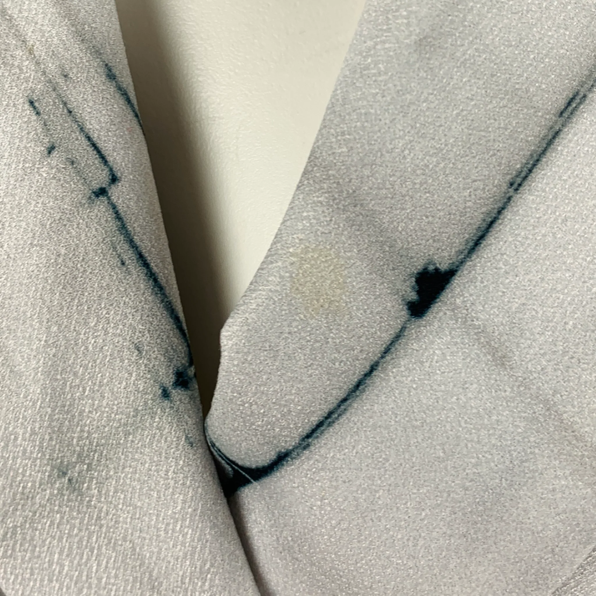 SIMON CHANG Size 6 White Grey Polyester Blend Squares Jacket - Image 6