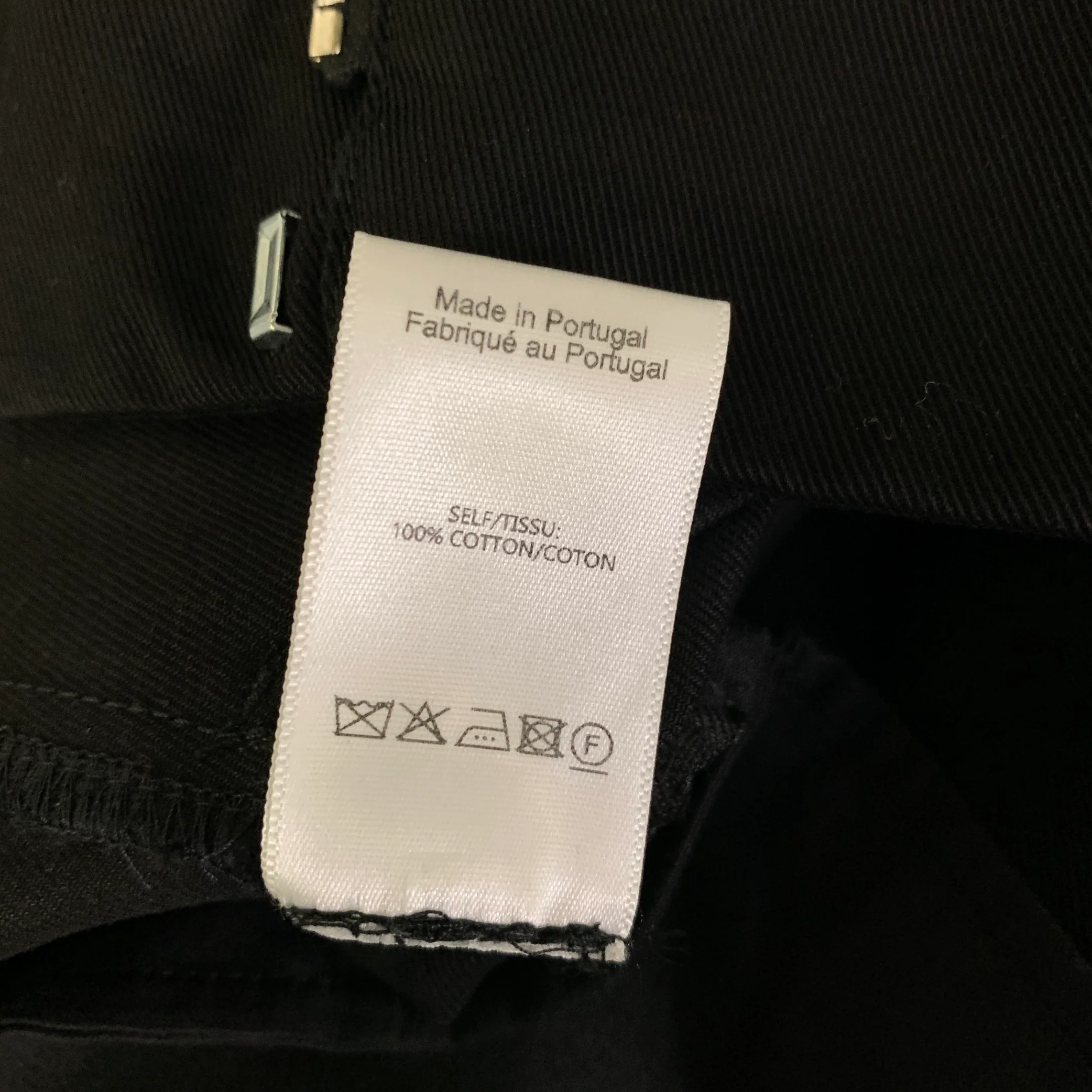 SIMONE ROCHA Size M Black Cotton Twill Zip Shorts - Image 5