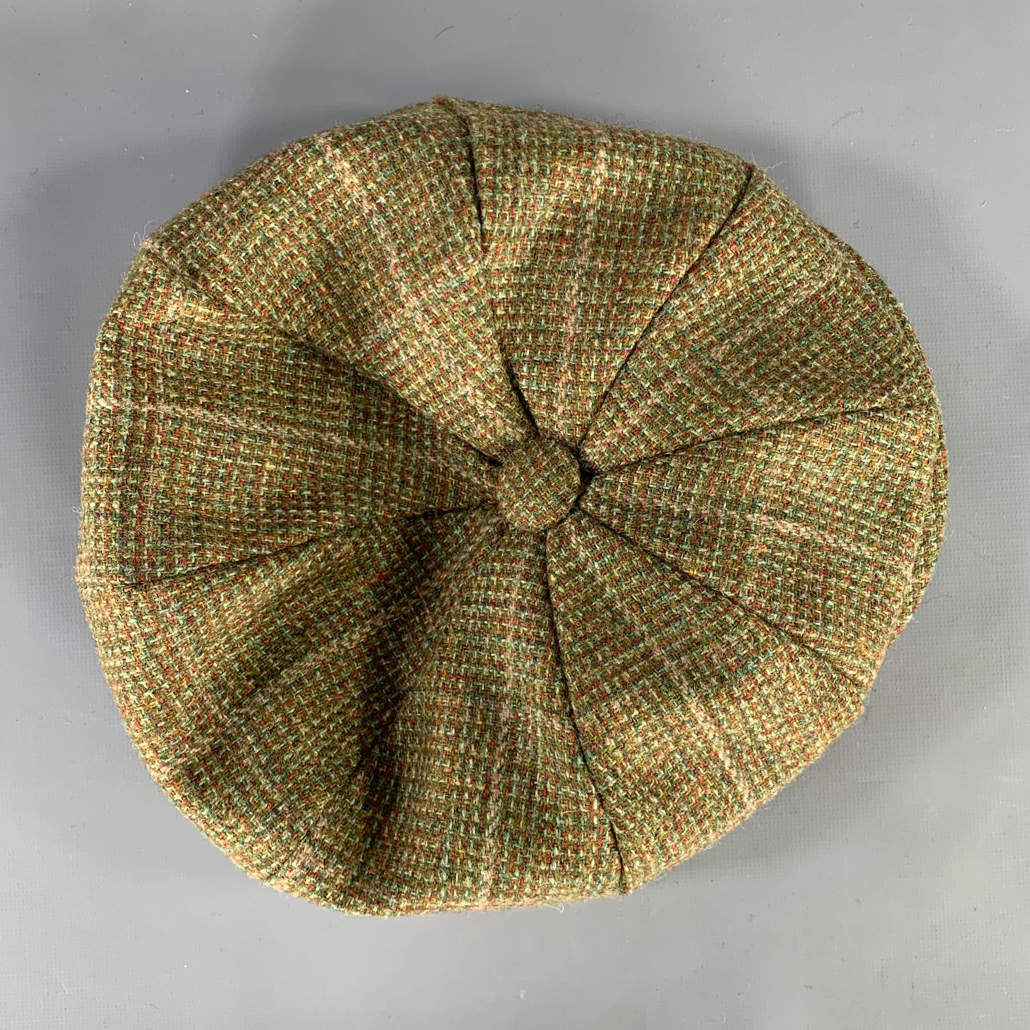 SKYE WEAVERS Size XL Green Brown Woven Virgin Wool Hats - Image 6
