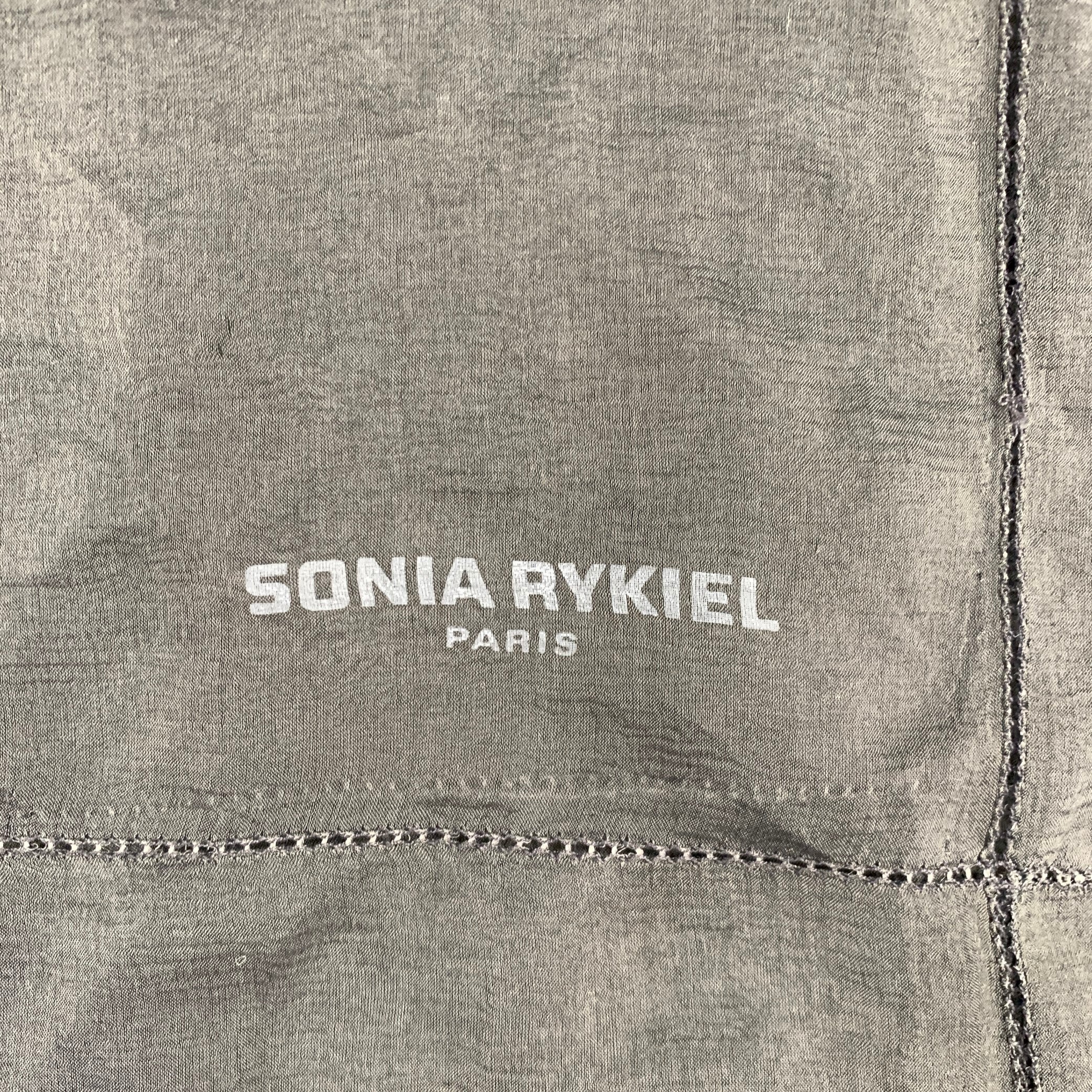 SONIA RYKIEL Grey Chiffon Scarves & Shawls - Image 4