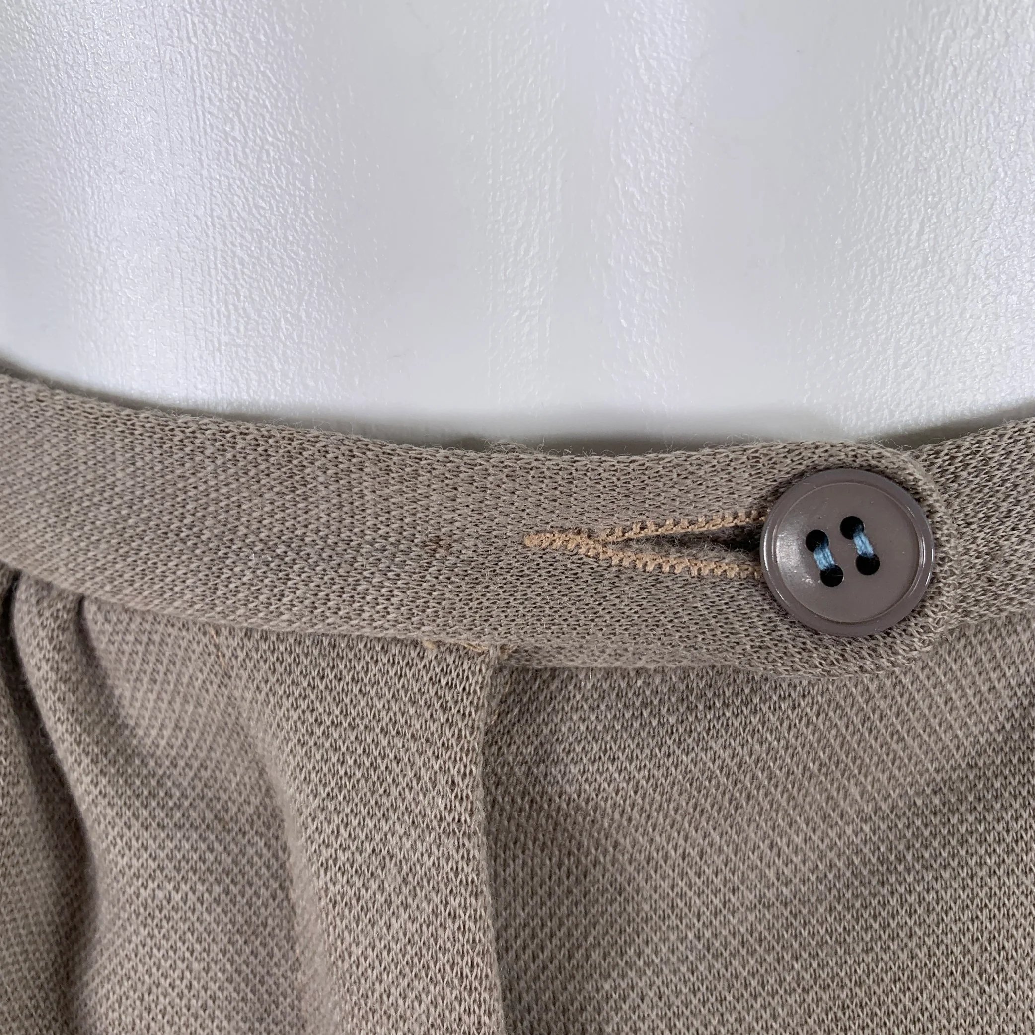 SONIA RYKIEL Size S Grey Taupe Wool Cropped Casual Pants - Image 7