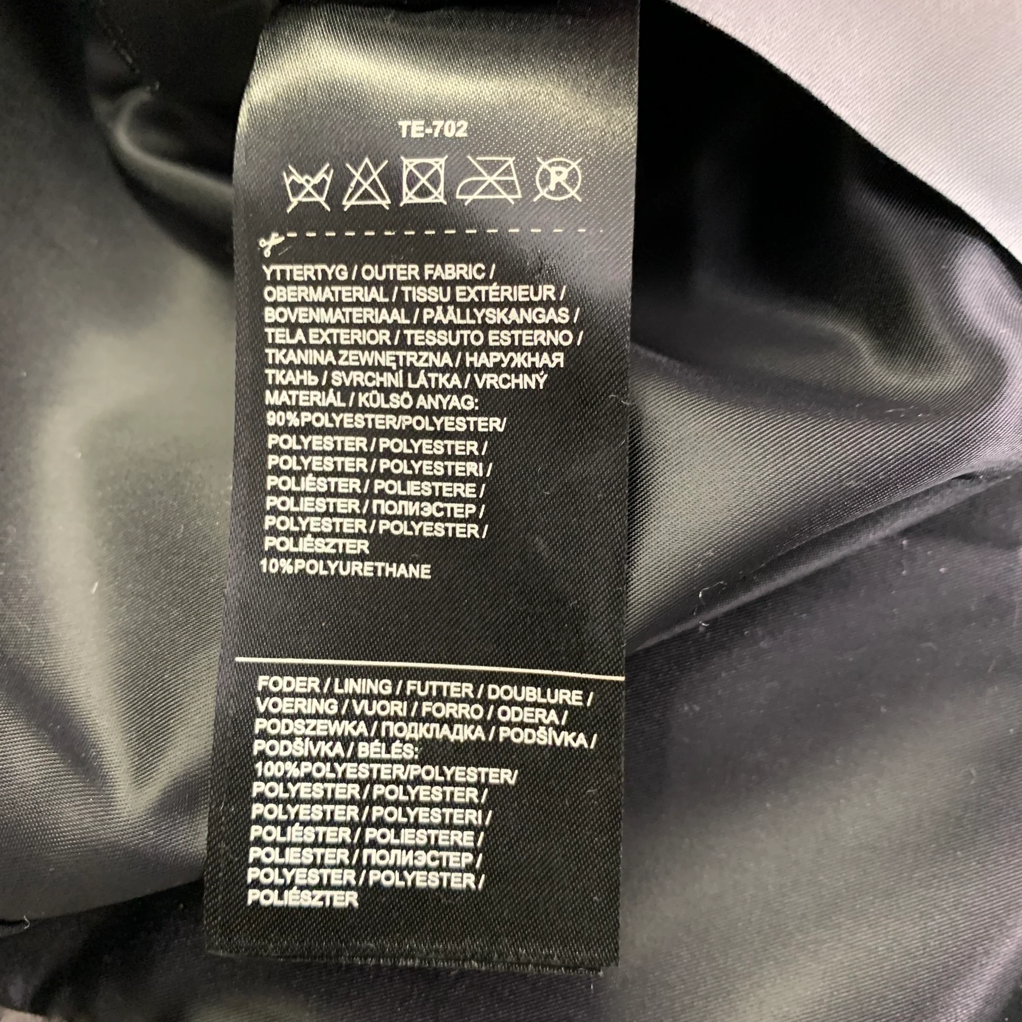 STAND STUDIO Size M Sasha Grey Black Polyester Blend Snakeskin Print Coat - Image 8