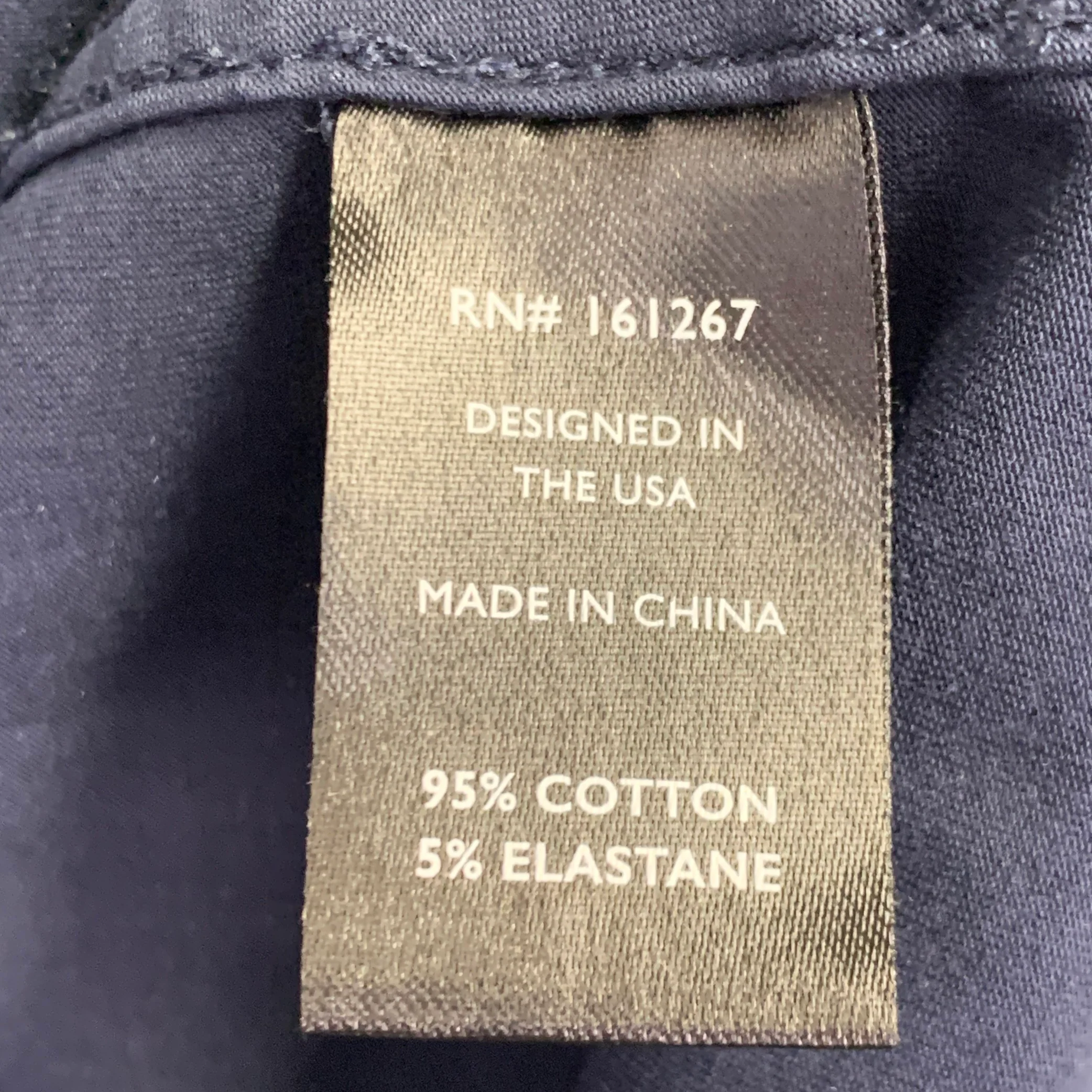 STEELE Size M Navy Cotton Blend Spread Collar Short Sleeve Shirt - Image 5