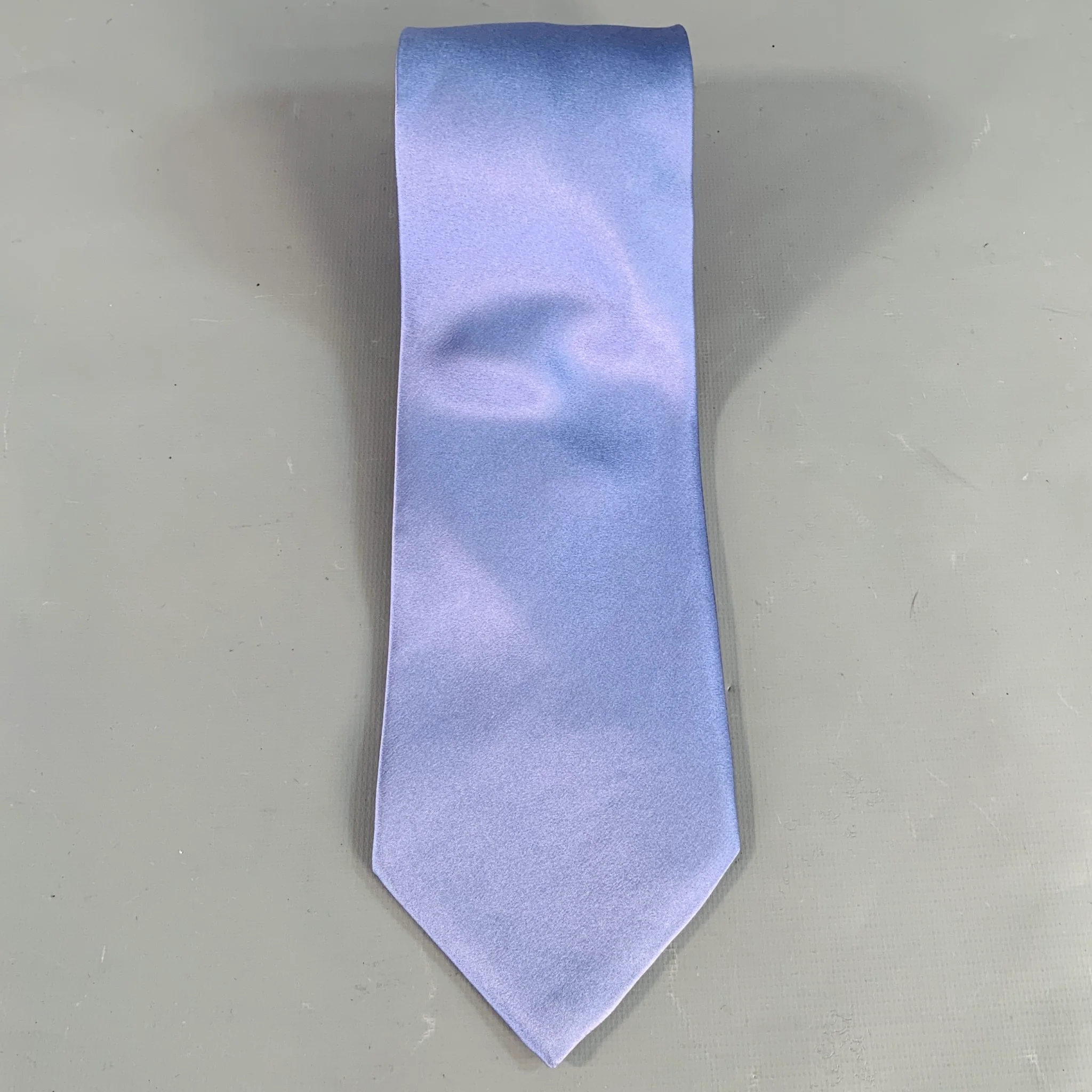 STEFANO RICCI Cornflower Blue Silk Tie - Image 2